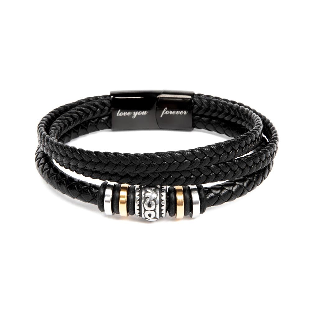 Love You Forever Bracelet for Husband – Romantic Gift | – Two Tone Box Jewelry by ShineOn Fulfillment