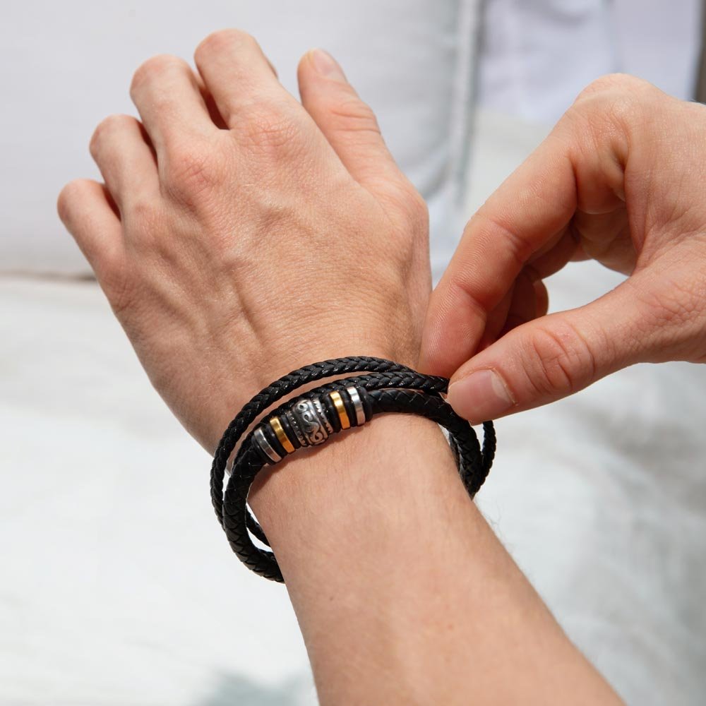Love You Forever Bracelet for Son – Inspirational Gift | – Two Tone Box Jewelry by ShineOn Fulfillment
