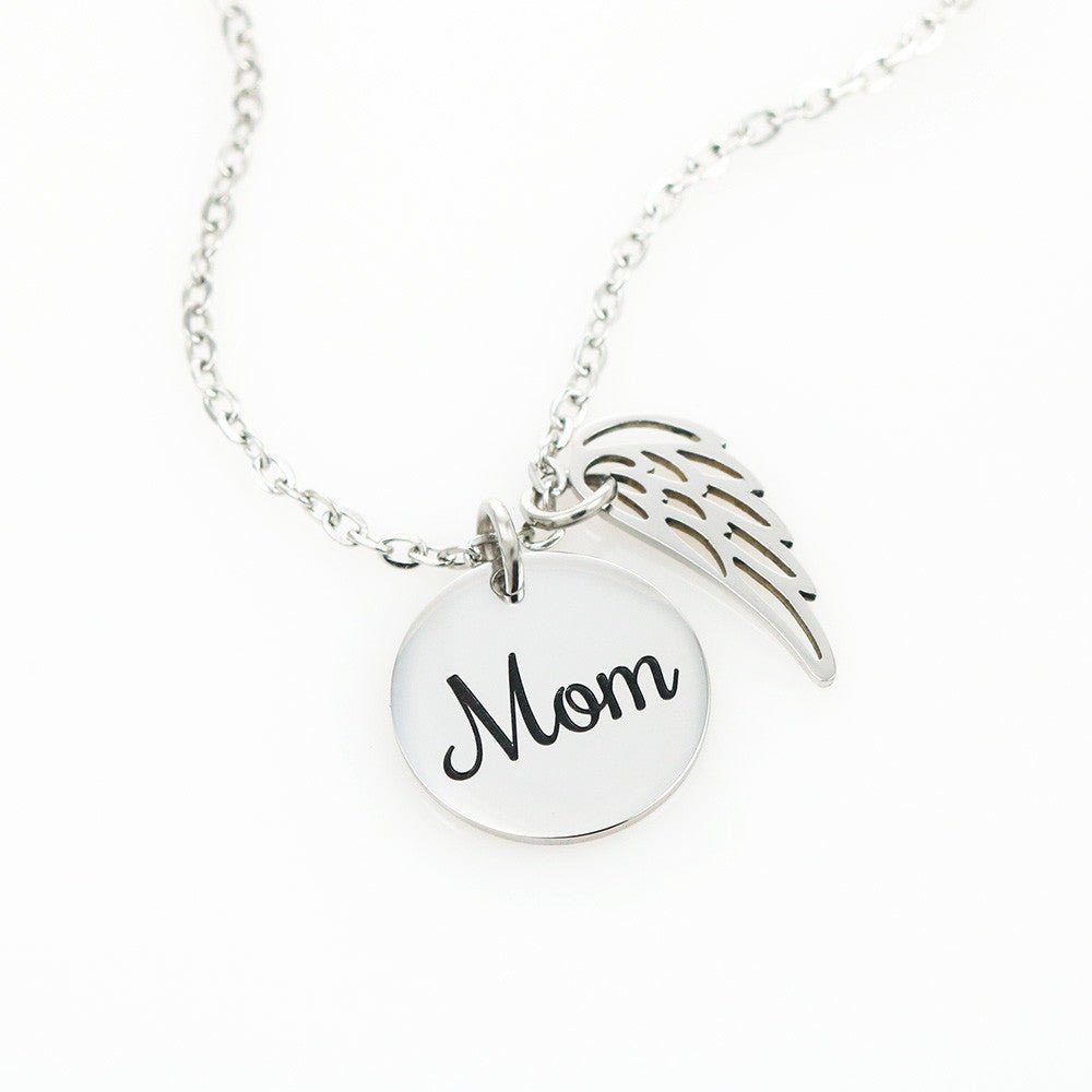 Gone but not Forgotten I Mom – Polished Stainless Steel Jewelry for E068T (4 view)