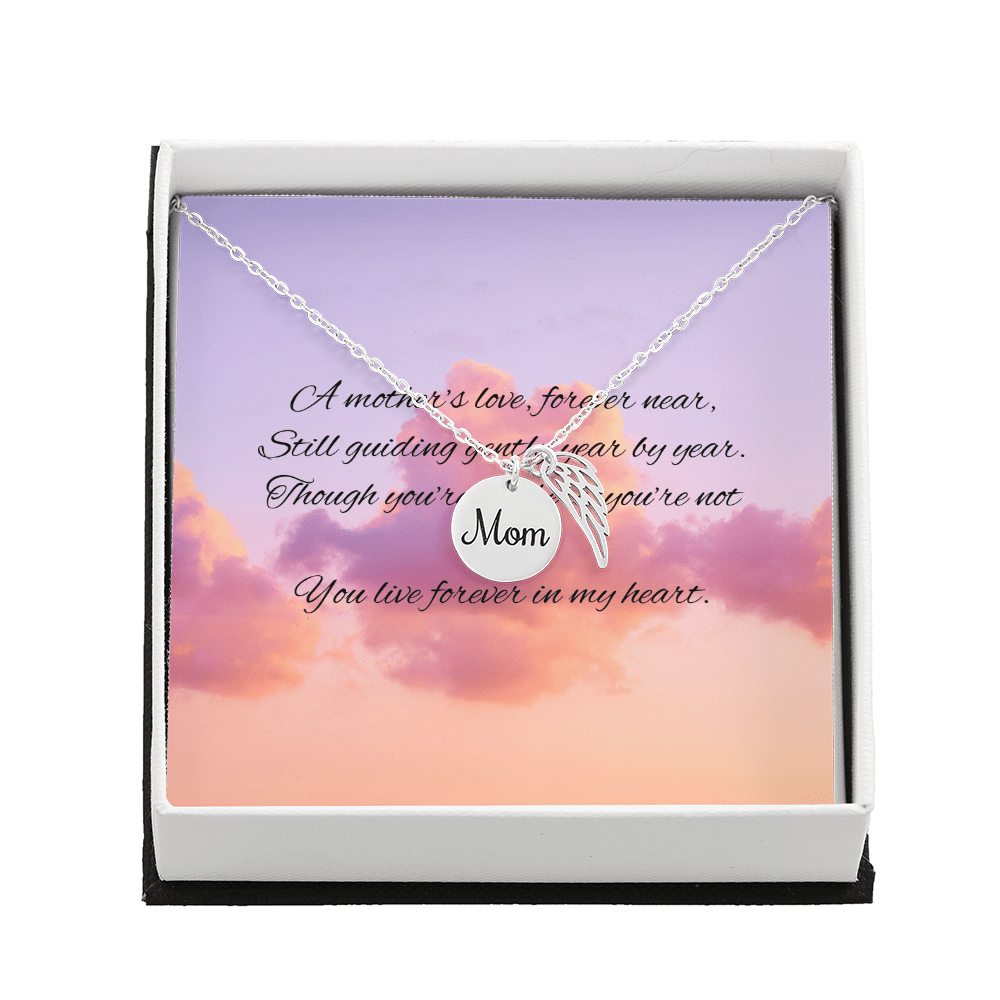 Gone but not Forgotten I Mom – Polished Stainless Steel Jewelry for E068T (1 view)