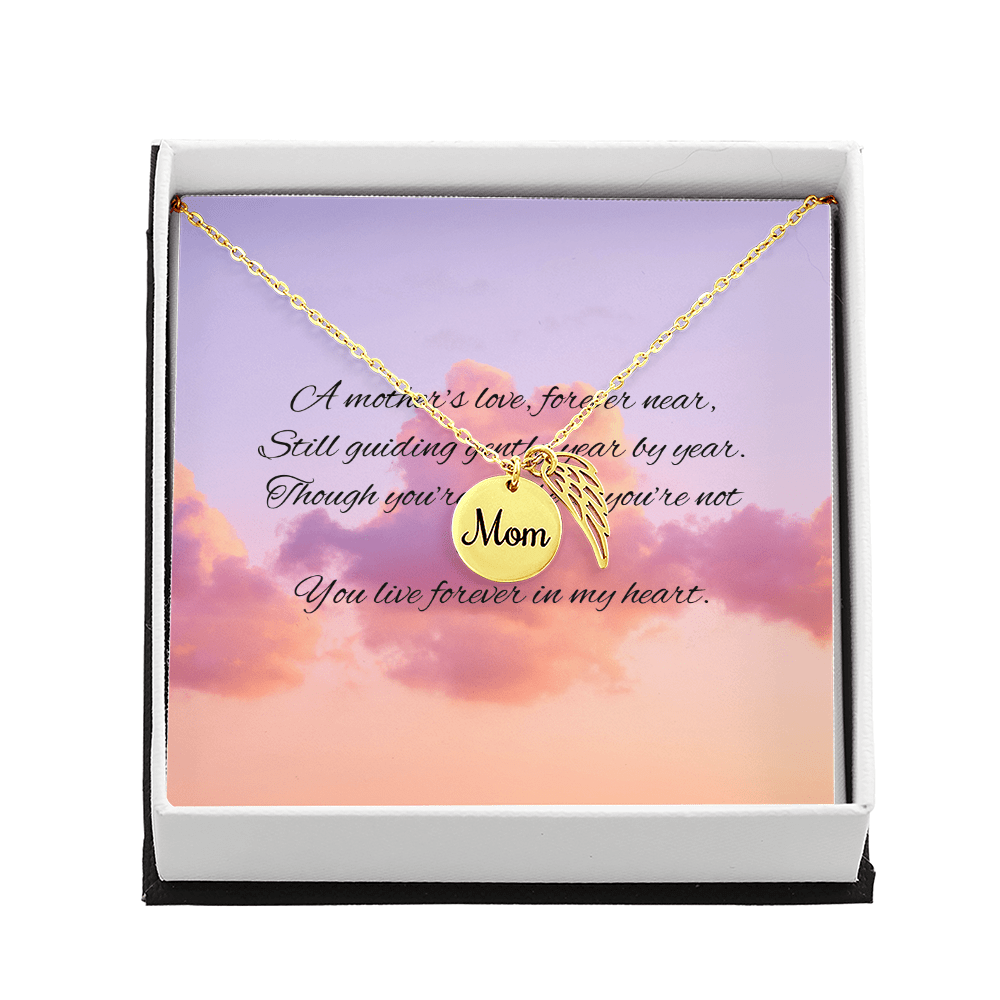 Gone but not Forgotten I Mom – 18k Yellow Gold Finish Jewelry for E068T (5 view)