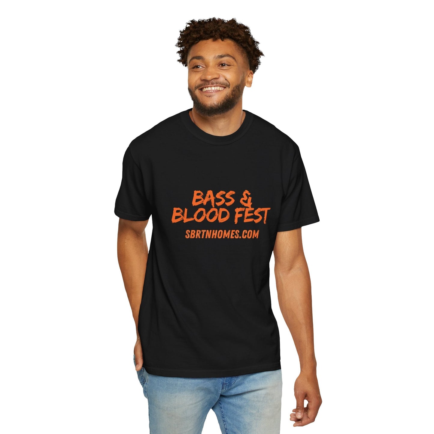 Bass & Blood Fest 2025 T-Shirt – Zombie Rock Concert Tee | Full - Front Print Festival Shirt – Black T-Shirt for Band Merchandise (8 view)