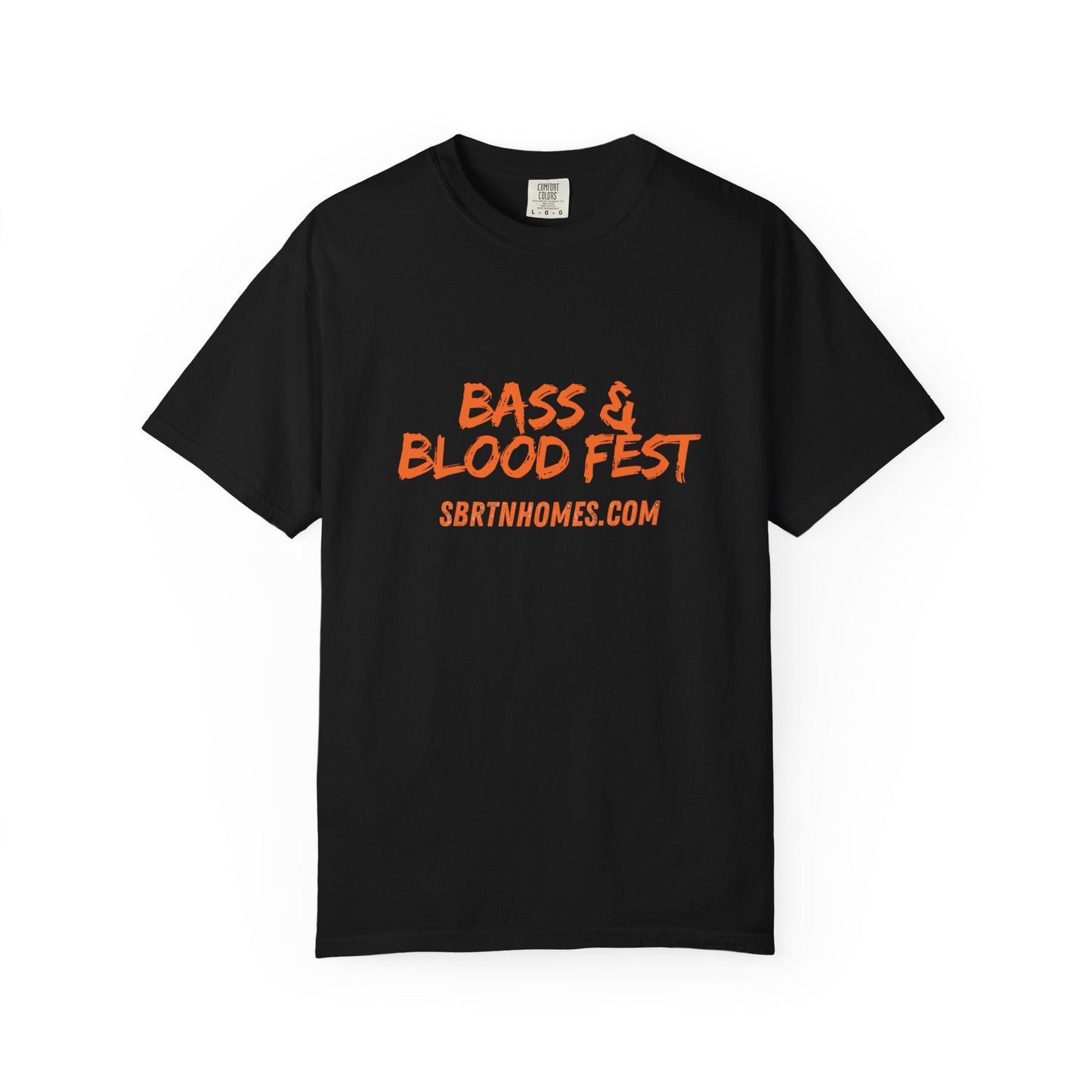 Bass & Blood Fest 2025 T-Shirt – Zombie Rock Concert Tee | Full - Front Print Festival Shirt – Black T-Shirt for Band Merchandise (1 view)