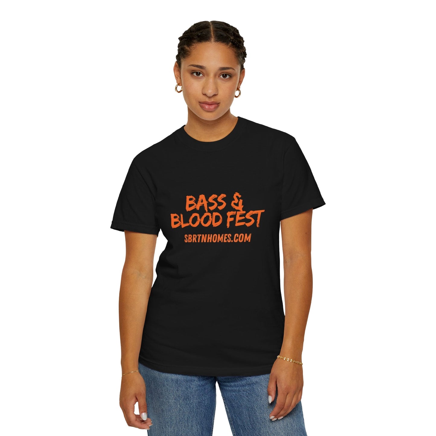 Bass & Blood Fest 2025 T-Shirt – Zombie Rock Concert Tee | Gone Fishing for Souls – Black T-Shirt for Band Merchandise (6 view)