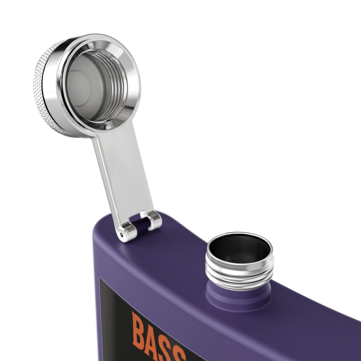 Bass & Blood Fest Stainless Steel Flask, 6oz - Perfect for Festivals, Gifts, and Outdoor Adventures, Unique Music Lover Accessory – 6oz Mug for Bass Guitar Design (28 view)