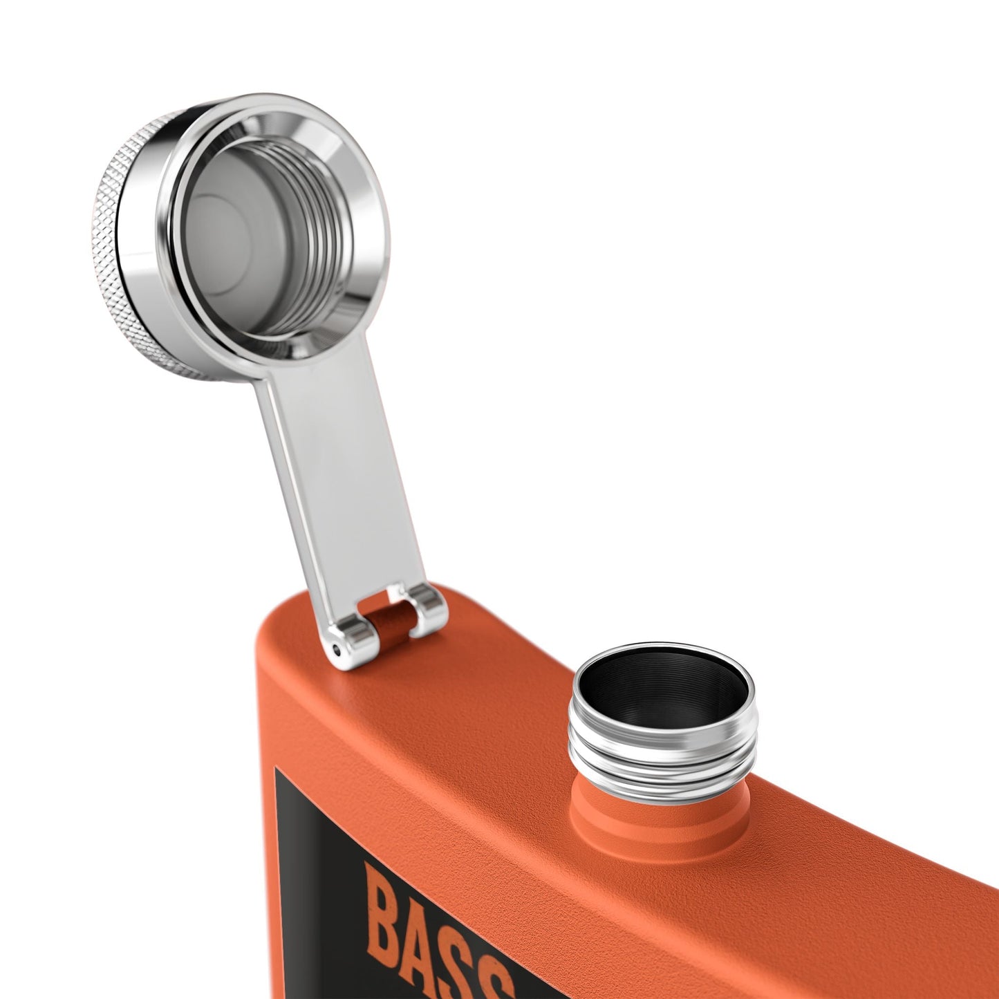 Bass & Blood Fest Stainless Steel Flask, 6oz - Perfect for Festivals, Gifts, and Outdoor Adventures, Unique Music Lover Accessory – 6oz Mug by Printify