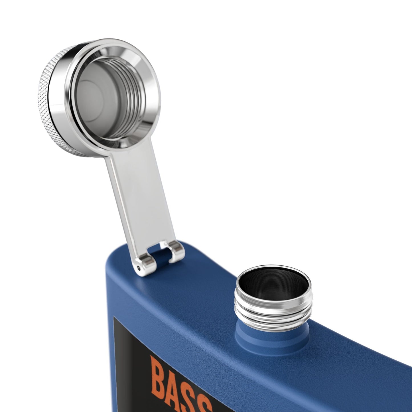 Bass & Blood Fest Stainless Steel Flask, 6oz - Perfect for Festivals, Gifts, and Outdoor Adventures, Unique Music Lover Accessory – 6oz Mug for Bass Guitar Design (22 view)
