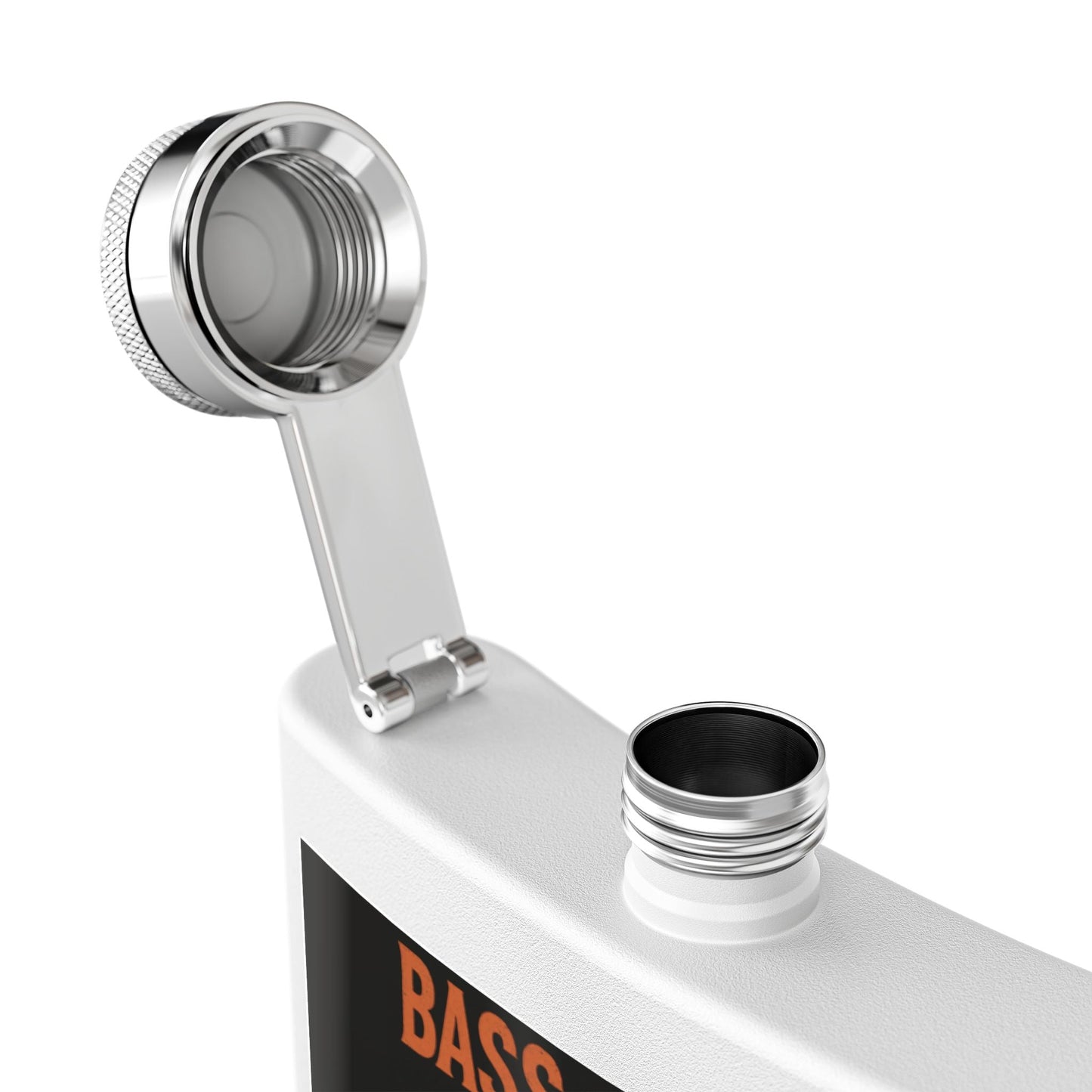 Bass & Blood Fest Stainless Steel Flask, 6oz - Perfect for Festivals, Gifts, and Outdoor Adventures, Unique Music Lover Accessory – 6oz Mug for Bass Guitar Design (10 view)