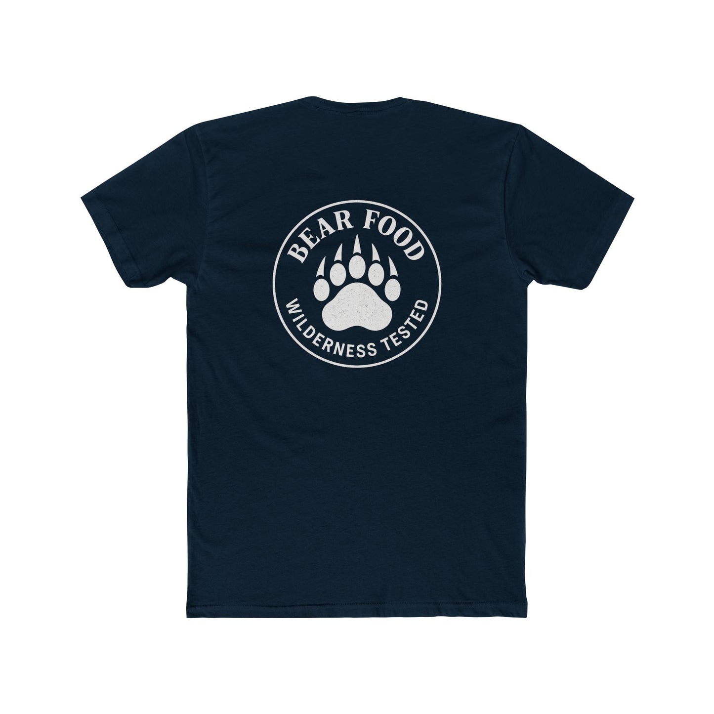 Bear Food Tee – Wilderness Tested Graphic Shirt White logo | Outdoor Adventure Apparel – Solid Midnight Navy T-Shirt for adventure (20 view)