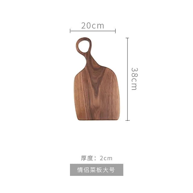 Black - Walnut - Wood - Cutting - Board | Shop Sbrtn Homes – Brown Kitchen tool for closing gift (2 view)