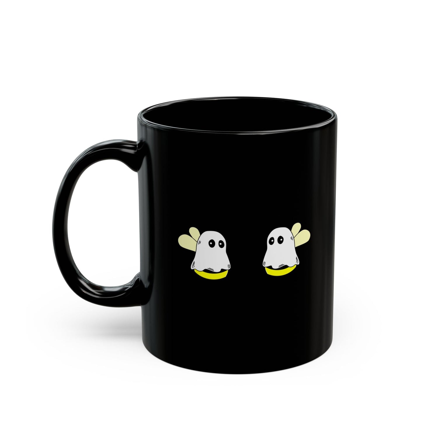 Boobees Halloween Mug – Funny Ghost Bee Coffee Cup | Spooky & Cute Pun Gift – 15oz Mug by Printify