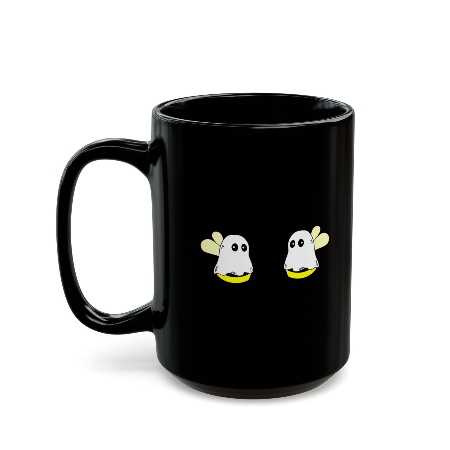 Boobees Halloween Mug – Funny Ghost Bee Coffee Cup | Spooky & Cute Pun Gift – 15oz Mug by Printify