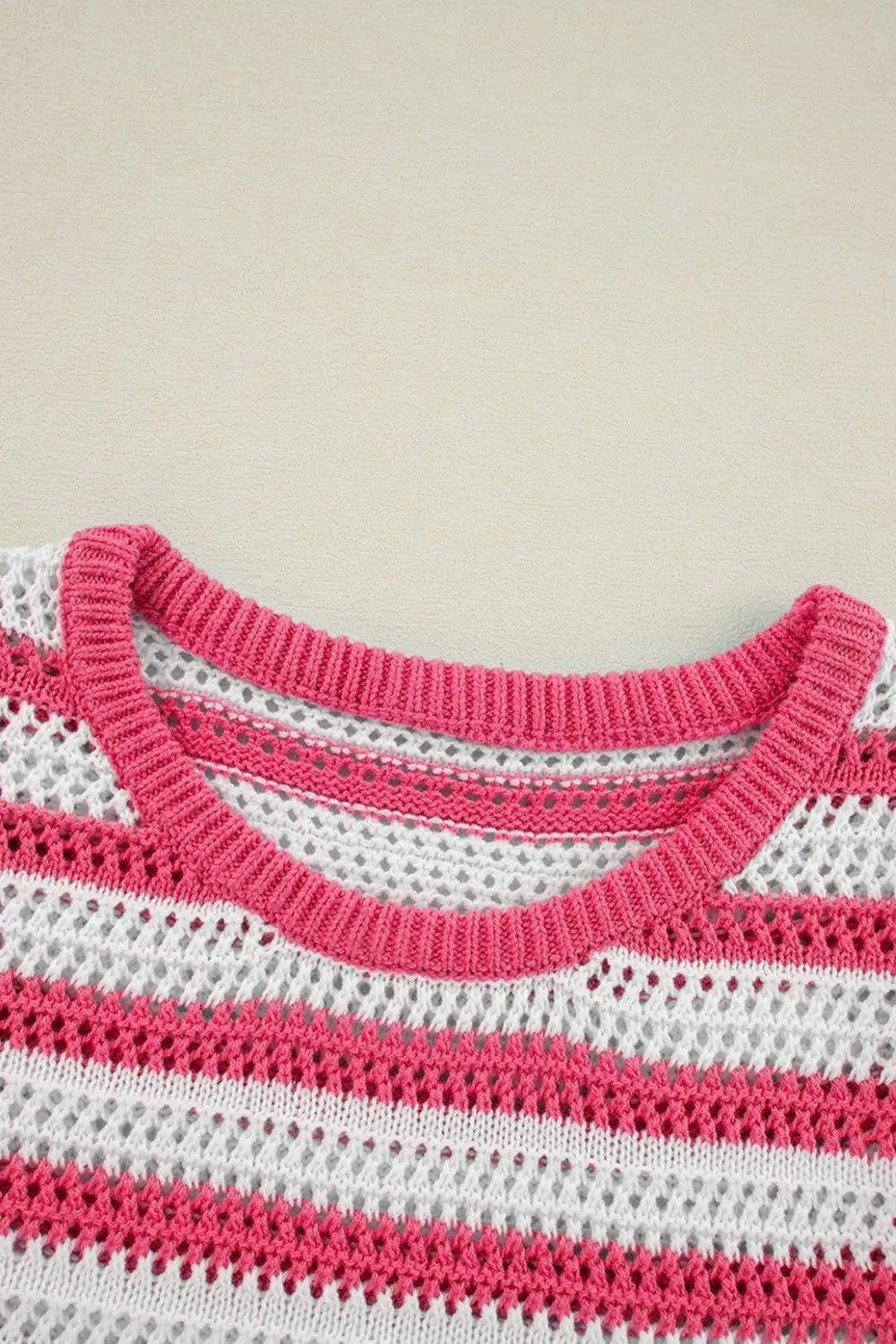 Stripe Hollowed Knit Sleeveless Sweater Dress – Strawberry for Shopify Collective (10 view)