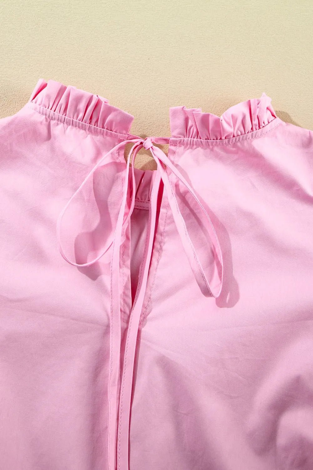 Ruffled Sleeve Frilled Collar Blouse – Blush Pink for Shopify Collective (10 view)
