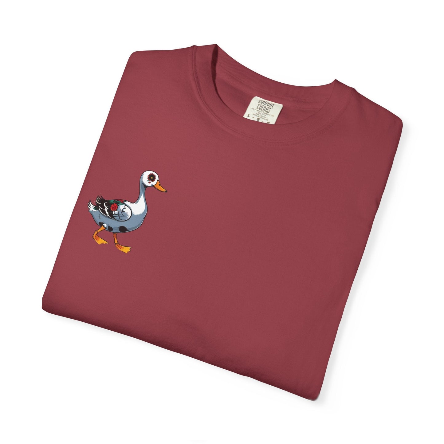 Charming Duck Skeleton Tee, Cute Graphic T-Shirt, Quirky Unisex Apparel, Perfect for Halloween and Everyday Wear – Chili T-Shirt for Casual Everyday Wear (31 view)