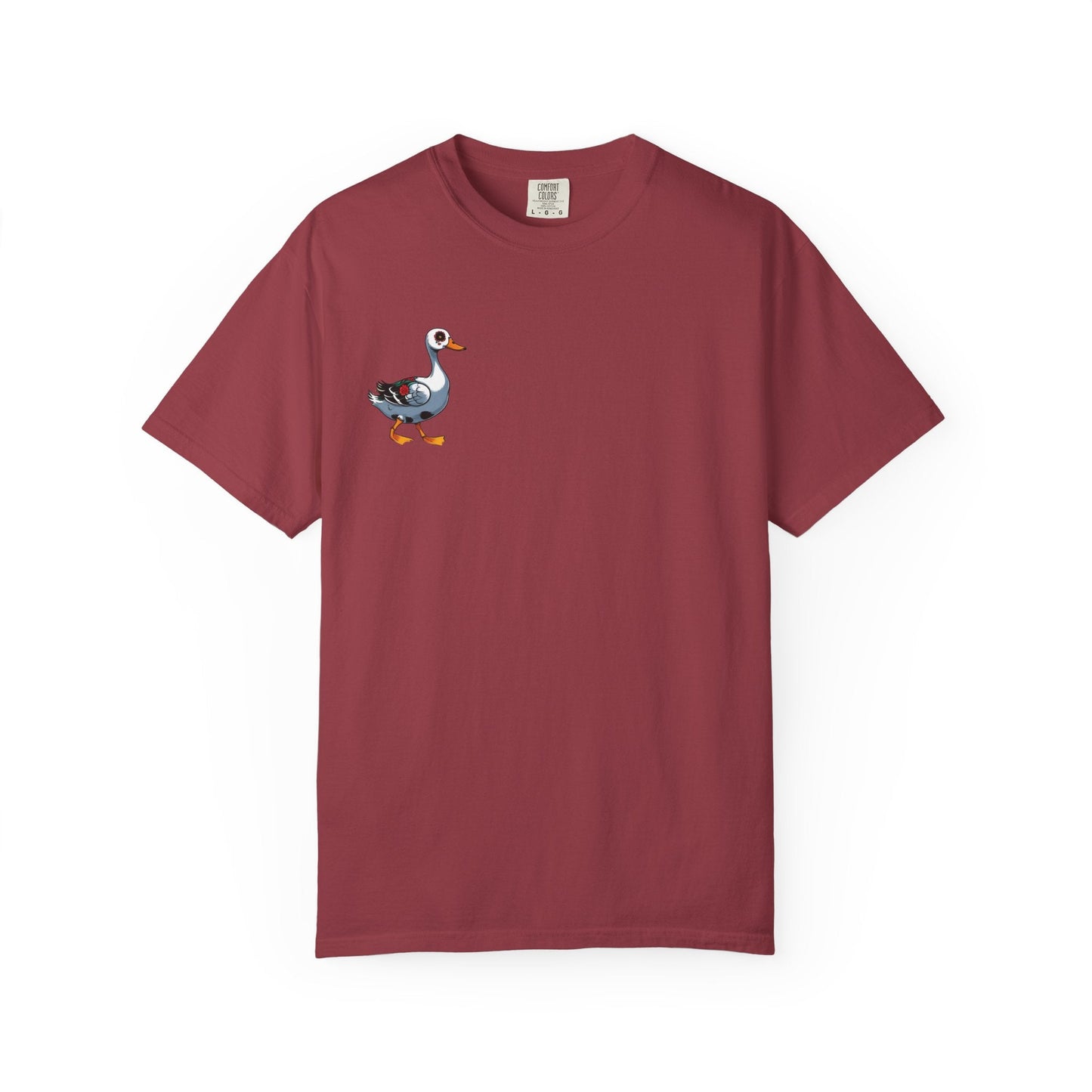 Charming Duck Skeleton Tee, Cute Graphic T-Shirt, Quirky Unisex Apparel, Perfect for Halloween and Everyday Wear – Chili T-Shirt for Casual Everyday Wear (29 view)
