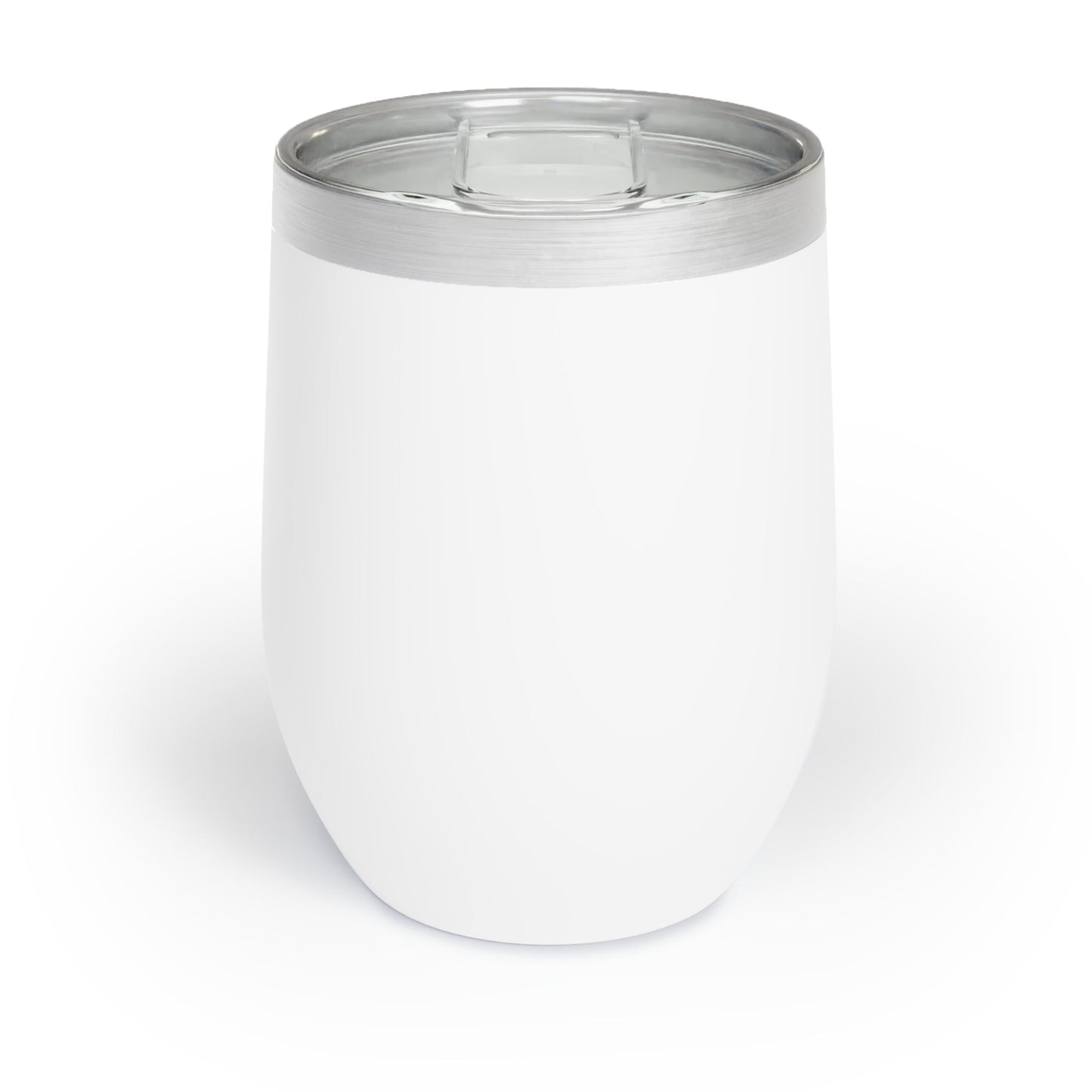 Chill Wine Tumbler - Fun Wine Glass for Parties, Cork Tease Design, Perfect Gift for Wine Lovers, Birthday, Celebration – White Mug by Printify
