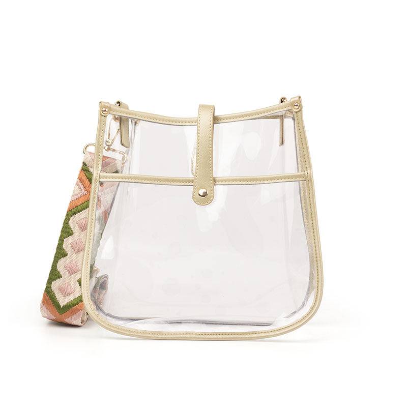 Clear Courier | Choose Your Strap – Gold Bags for Shopify Collective (5 view)