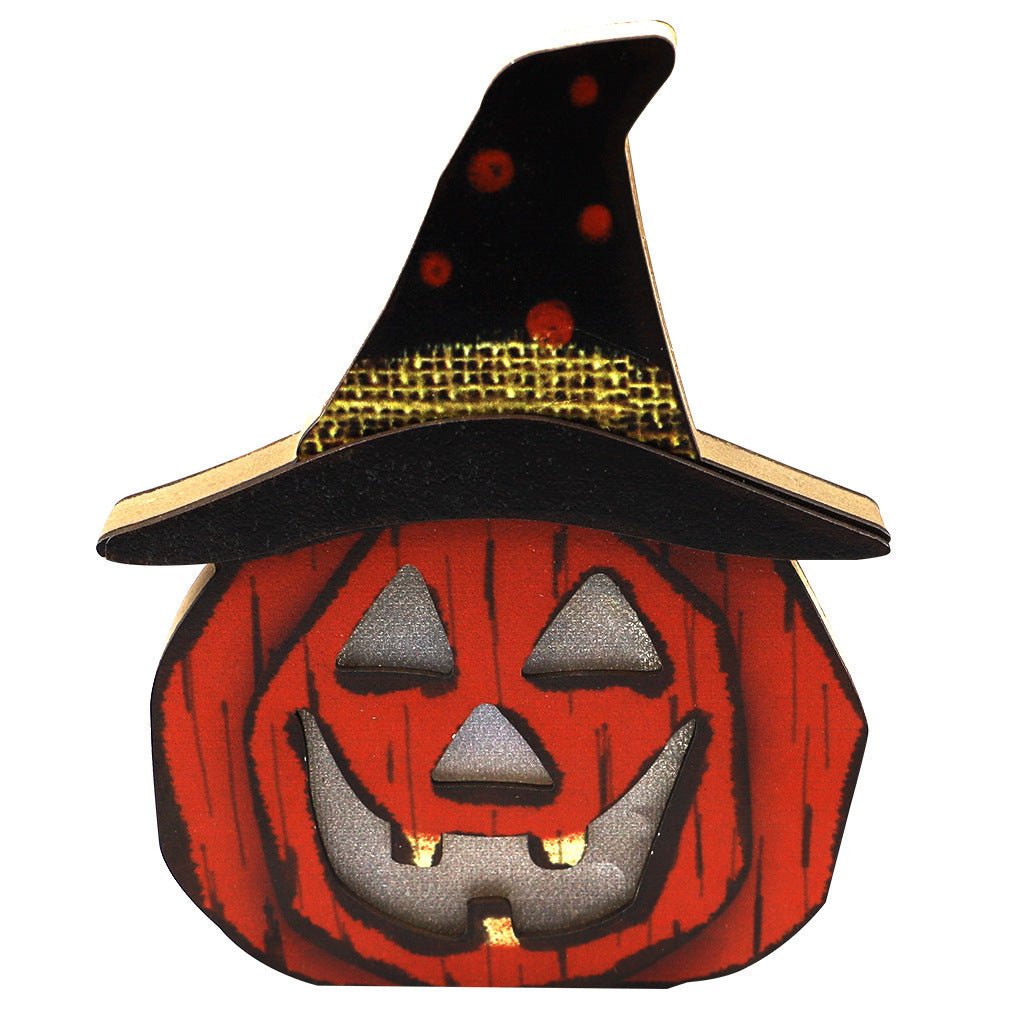 Creative Halloween Wooden Pumpkin Lamp Halloween Decorations – JM01442 Halloween by SbrTnHomes