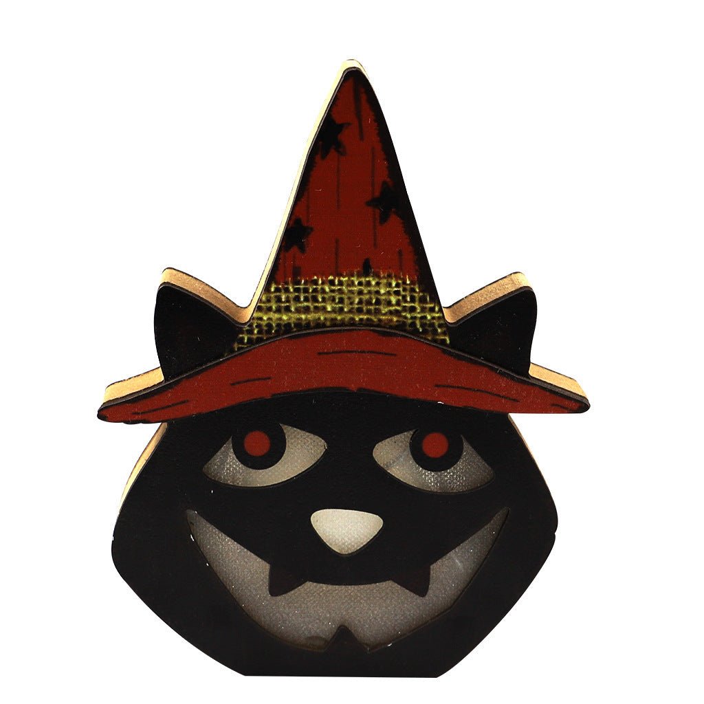 Creative Halloween Wooden Pumpkin Lamp Halloween Decorations – JM01444 Halloween by SbrTnHomes