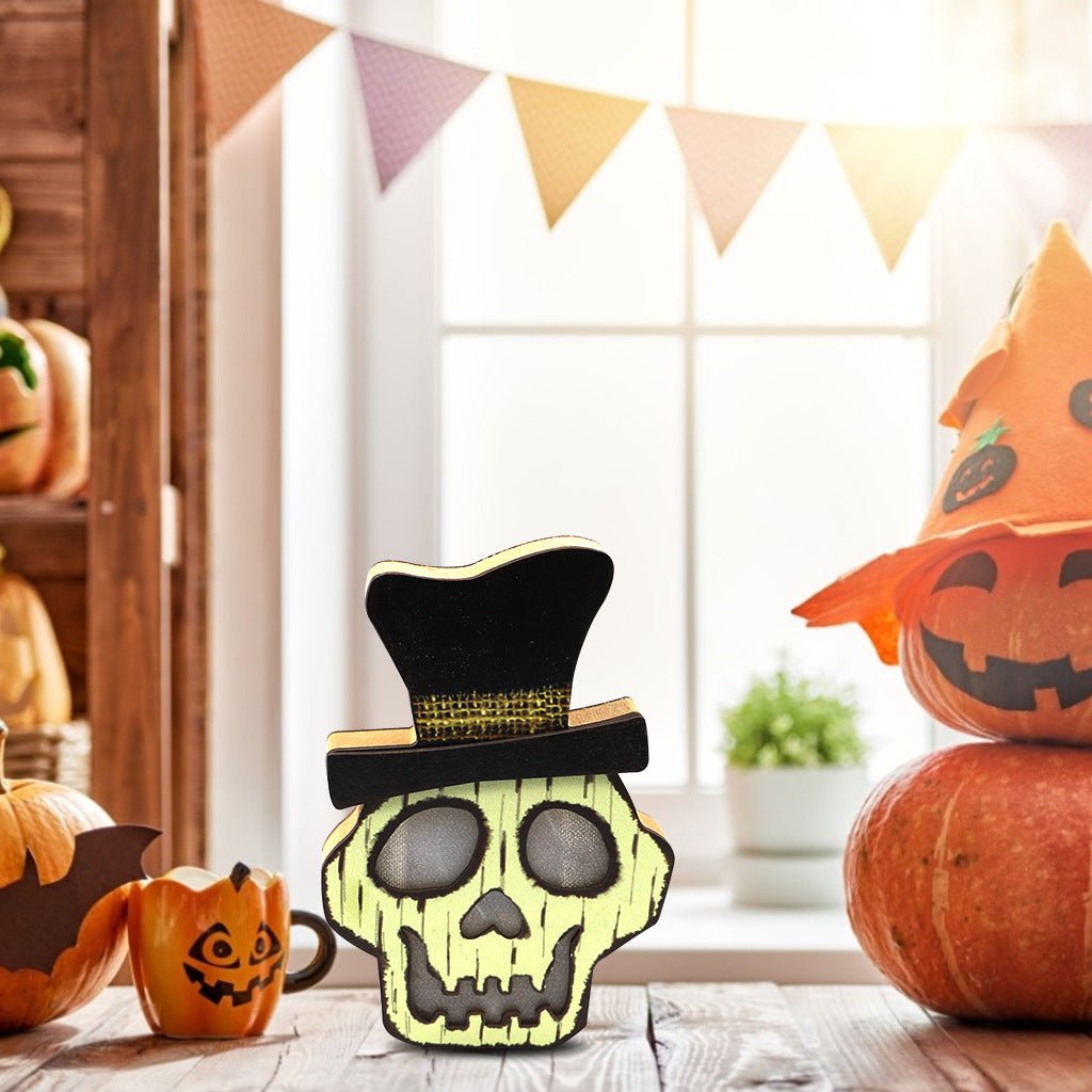 Creative Halloween Wooden Pumpkin Lamp Halloween Decorations – JM01442 Halloween by SbrTnHomes