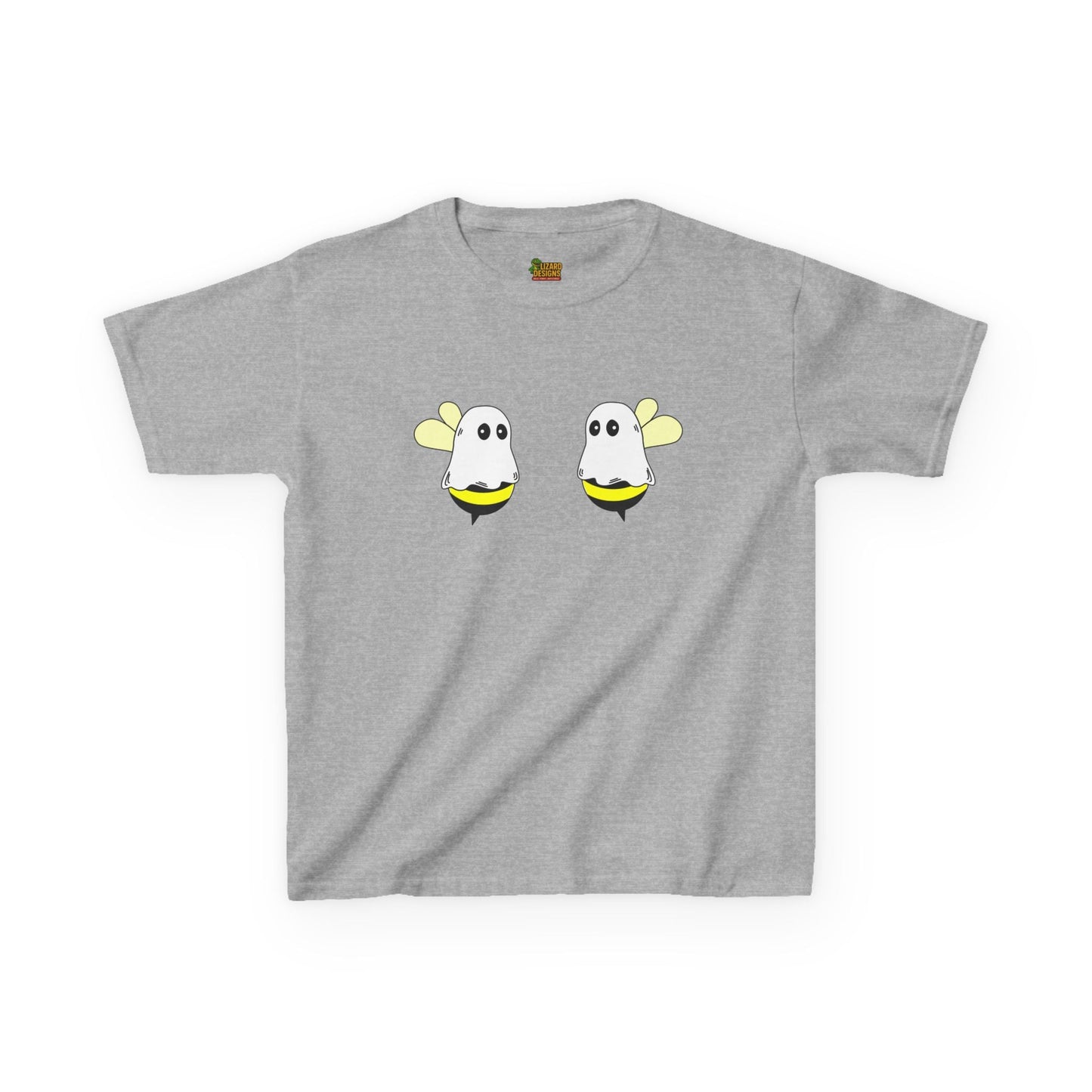 Cute Ghost Bee Kids Tee, Childrens T-Shirt, Summer Outfit, Birthday Gift, Bee Lover Shirt, Fun Kids Clothing – Sport Grey Kids clothes for Adorable Insect Tee (9 view)