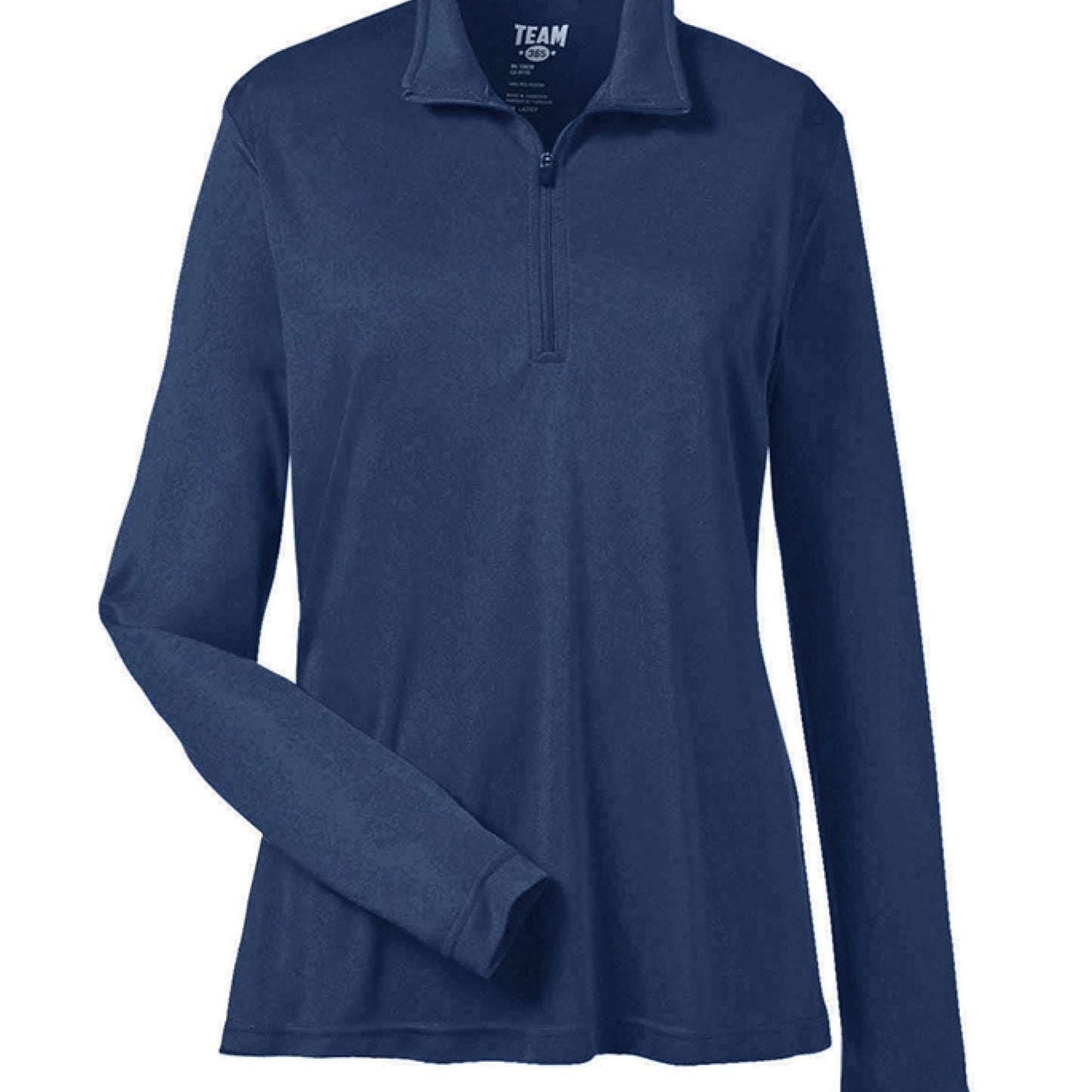 Day of the Dead Puppy – Ladies Zone Performance Quarter - Zip Pullover – SPORT DARK NAVY Outerwear for Apparel (10 view)