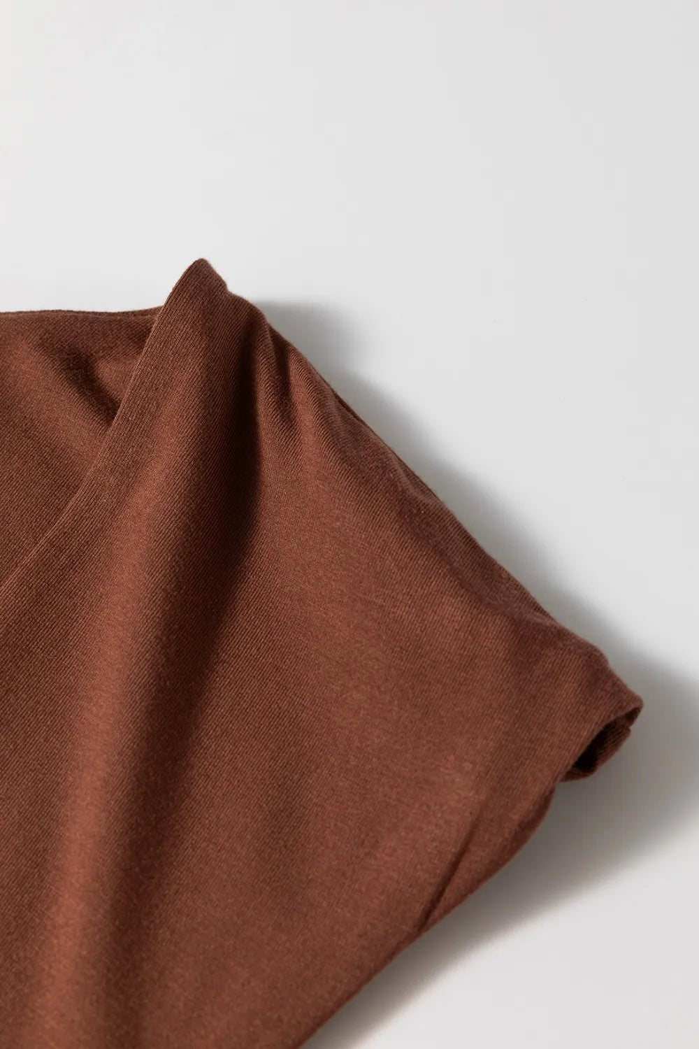 Round Neck Slim Cap Sleeve Top – Brown for Shopify Collective (8 view)
