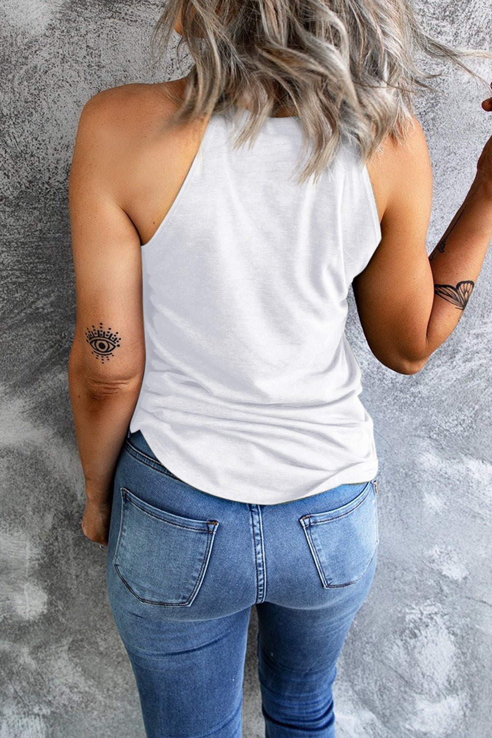 US Flag Heart Graphic Tank – Dusty Blue for low - stock - alert - sent (6 view)