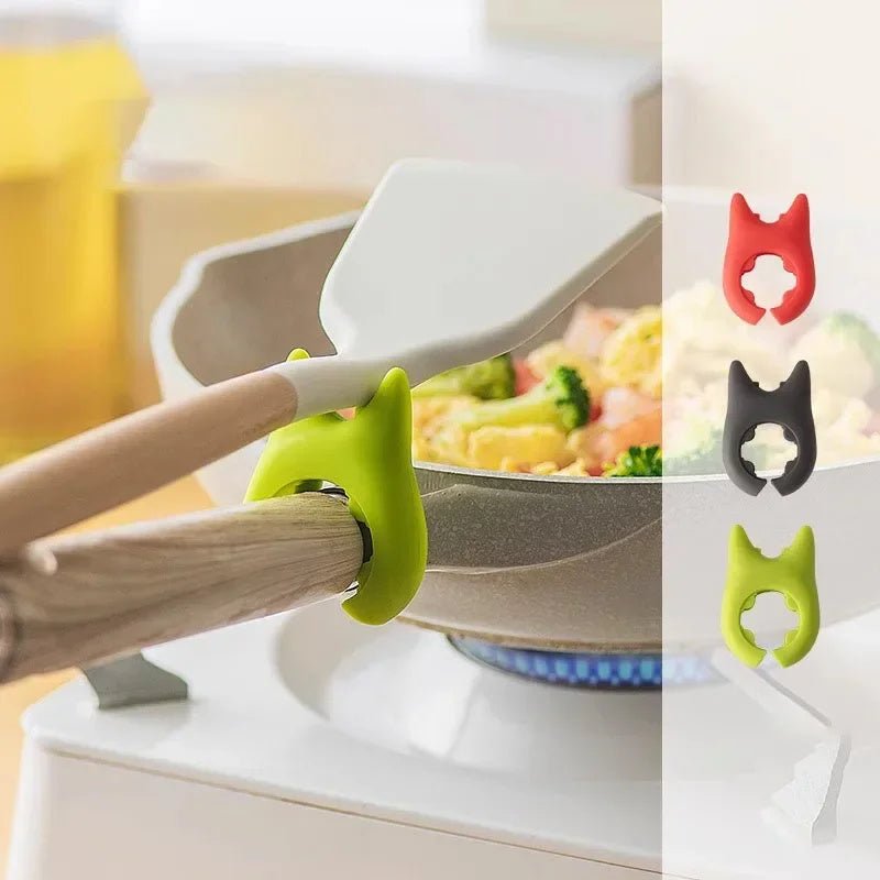 Silicone Spoon Holder – Anti Overflow Pot Clip & Utensil – Kitchen tool by SbrTnHomes