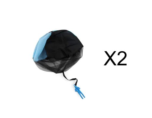 Parachute Toy for Kids – Hand Powered Outdoor Soldier Play | – Blue 2pcs Toys for Active Play (6 view)