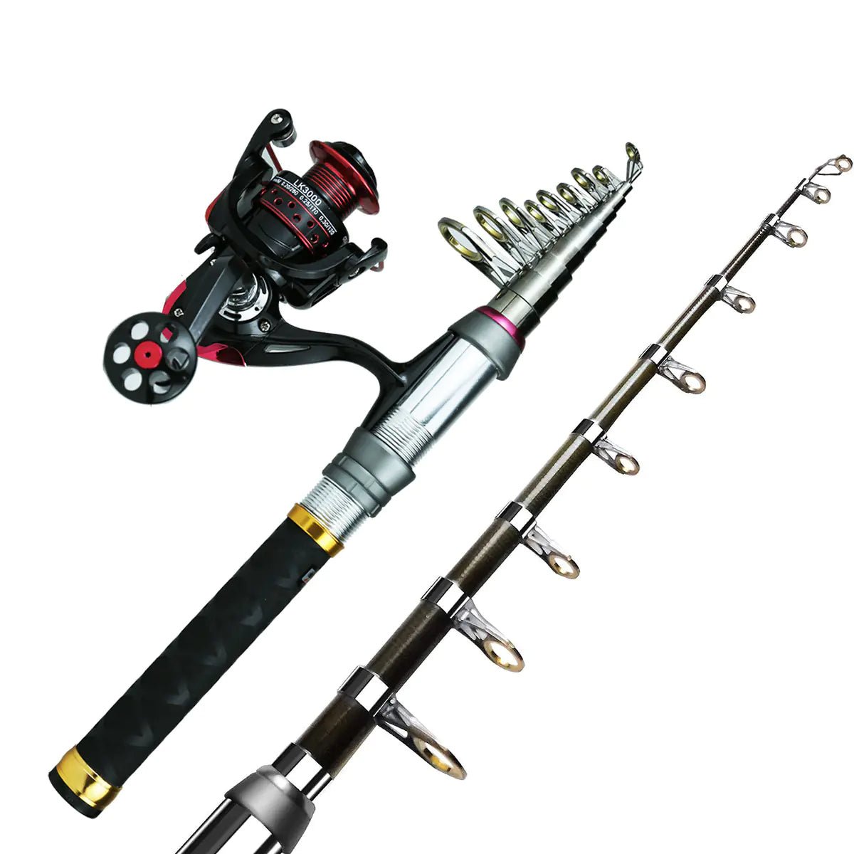 Mini Fishing Rod & Reel Set – Lightweight Lure Casting Kit – Fishing Gear by SbrTnHomes