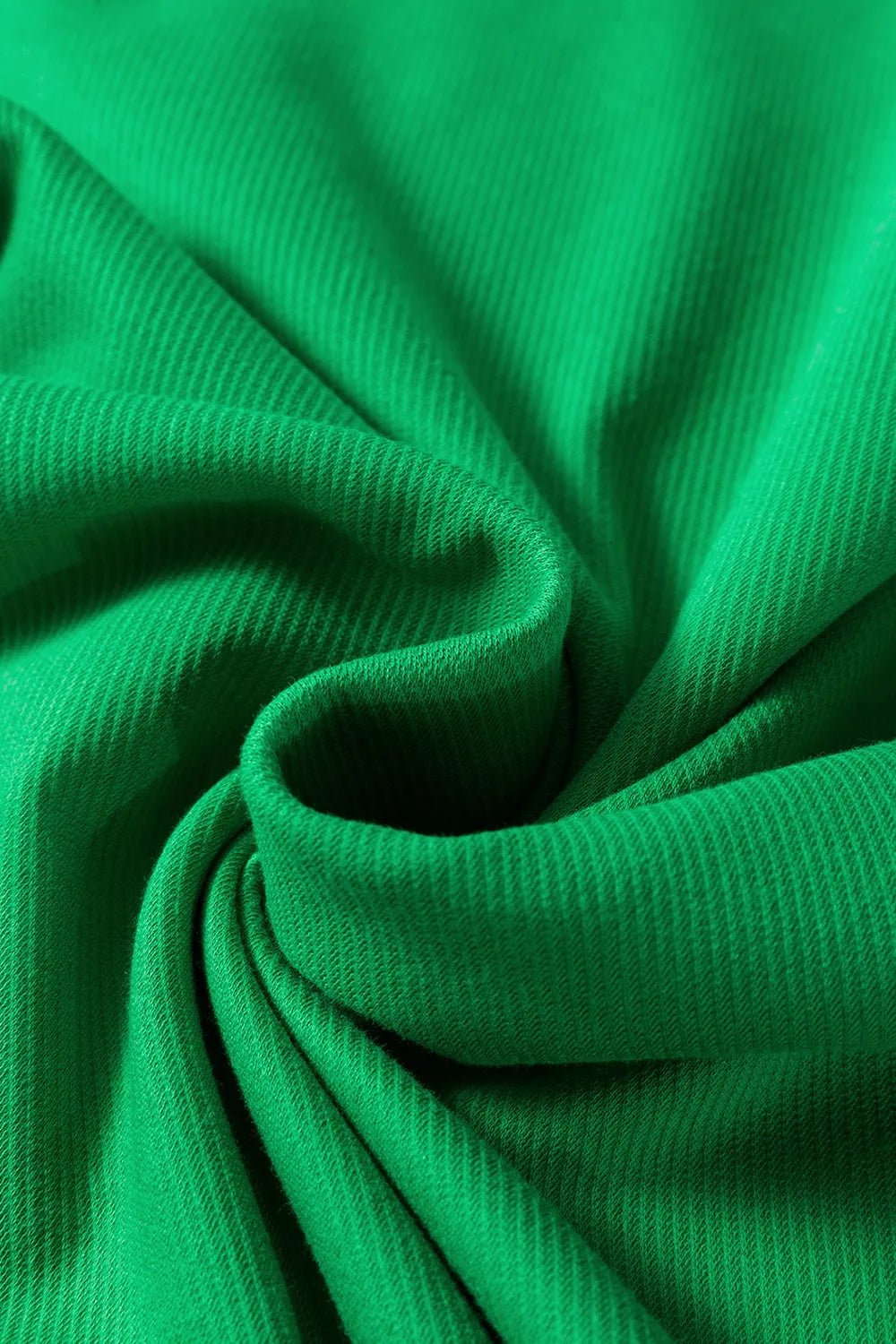Two Tone Contrast Textured Crewneck Tee and Shorts Set – Green Women's Top for Shopify Collective (12 view)