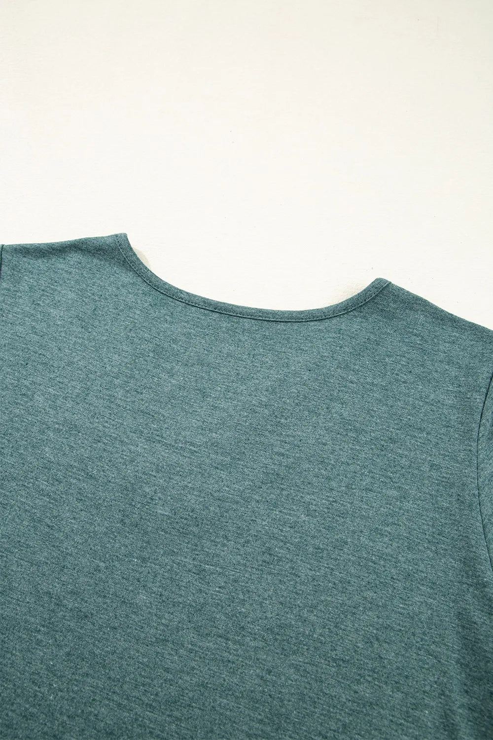 V - Neck Short Sleeve T-Shirt – Turquoise for Shopify Collective (7 view)