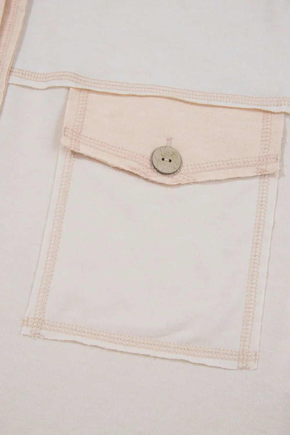 Pocket Front Short Sleeve Wide Leg Jumpsuit – Beige for Shopify Collective (9 view)