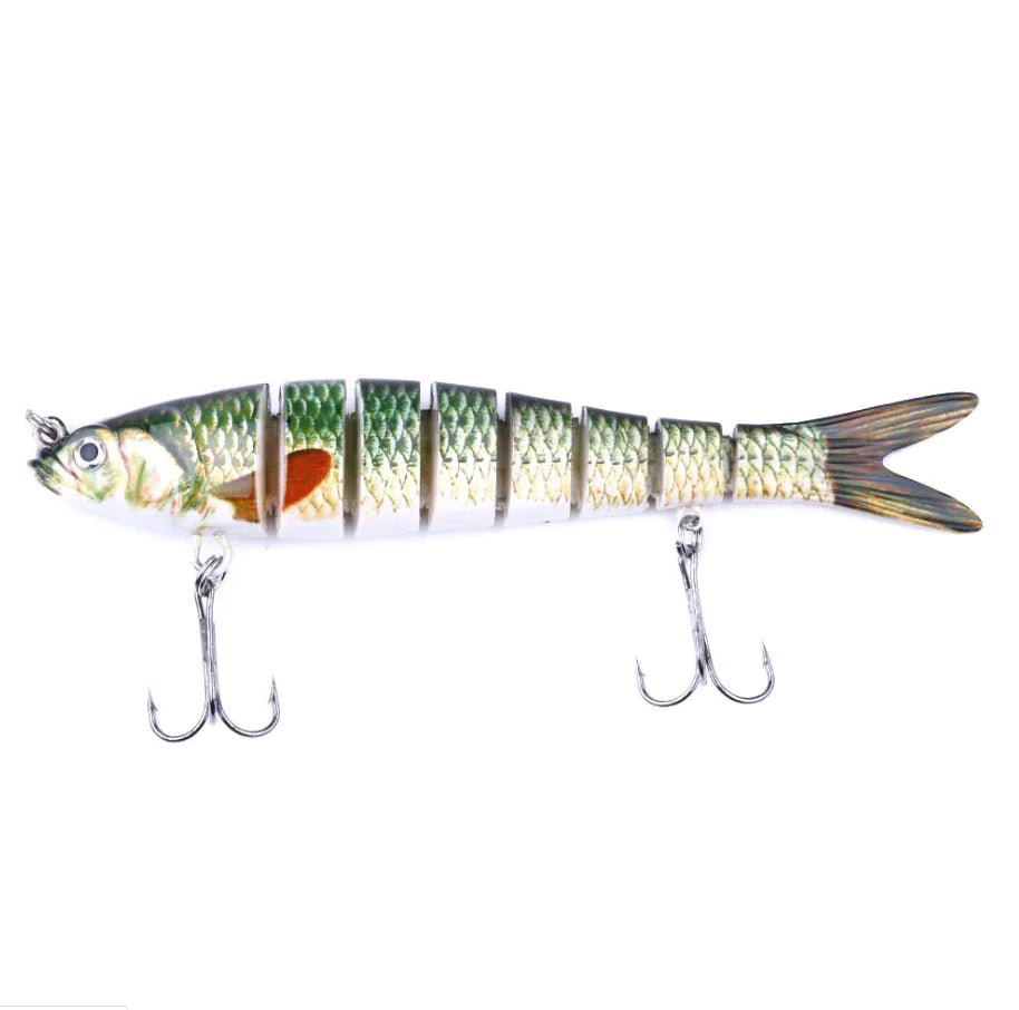 Multi Jointed Fishing Lure – Realistic Soft Bait for Bass & – C Green 3pcs Fishing Gear by SbrTnHomes