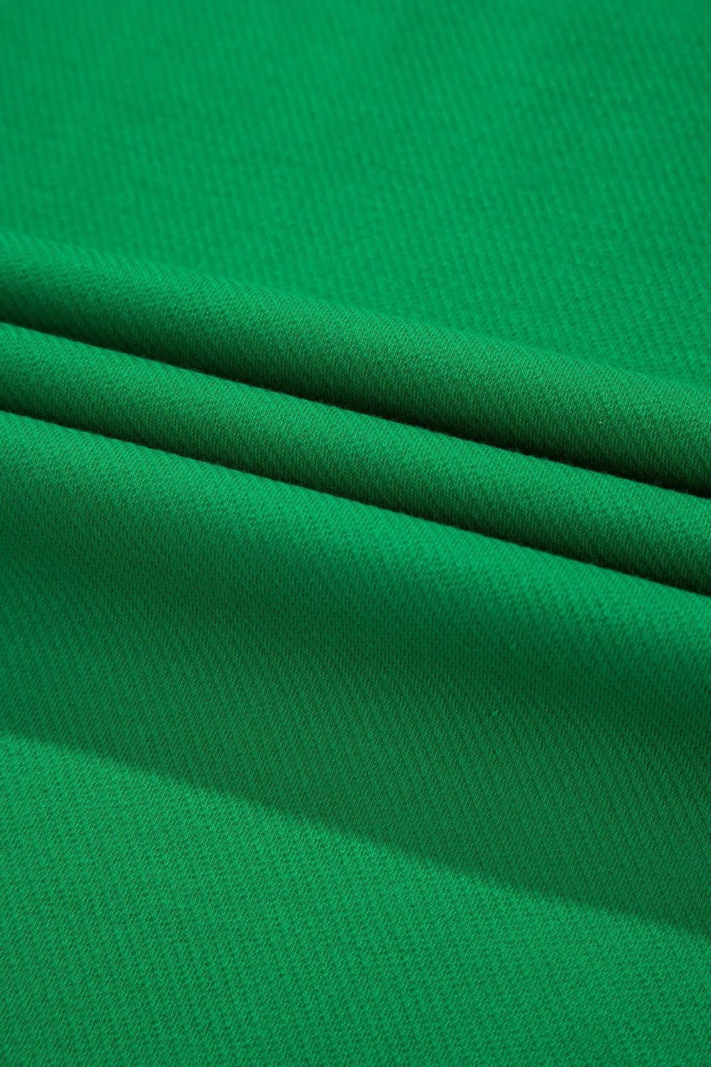 Two Tone Contrast Textured Crewneck Tee and Shorts Set – Green Women's Top for Shopify Collective (13 view)