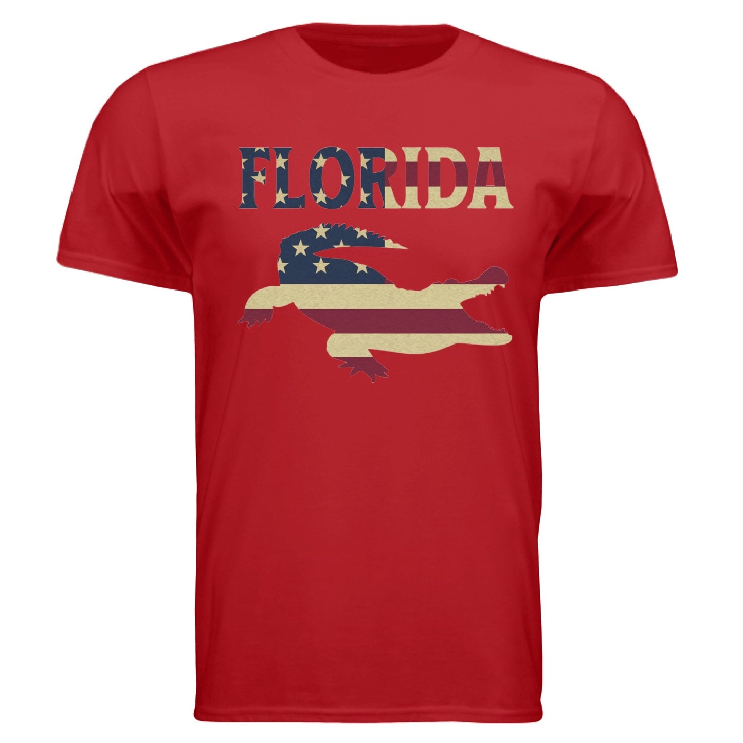 Florida Gator Flag Tee – Southern Pride & American Spirit | RM Outpost Apparel – Red T-Shirt for American Flag (13 view)