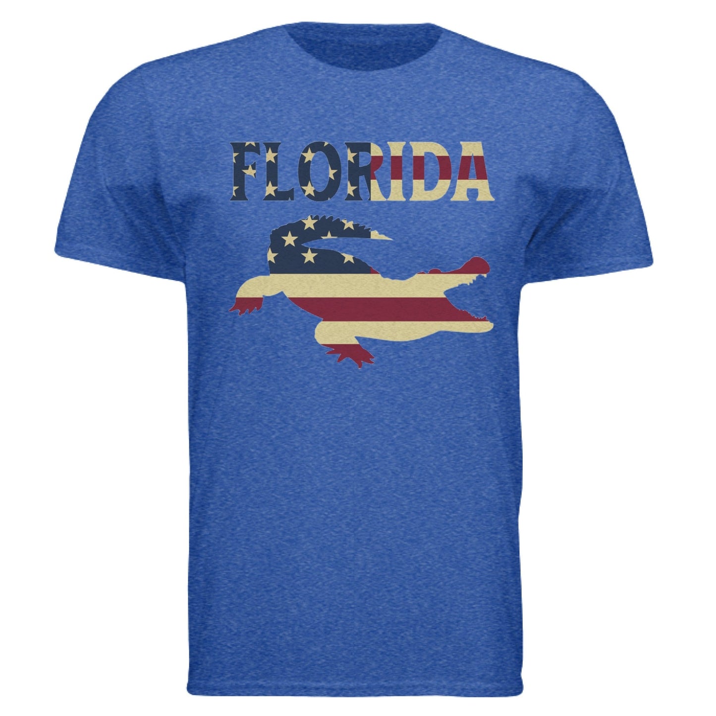 Florida Gator Flag Tee – Southern Pride & American Spirit | RM Outpost Apparel – HEATHER ROYAL T-Shirt for American Flag (17 view)