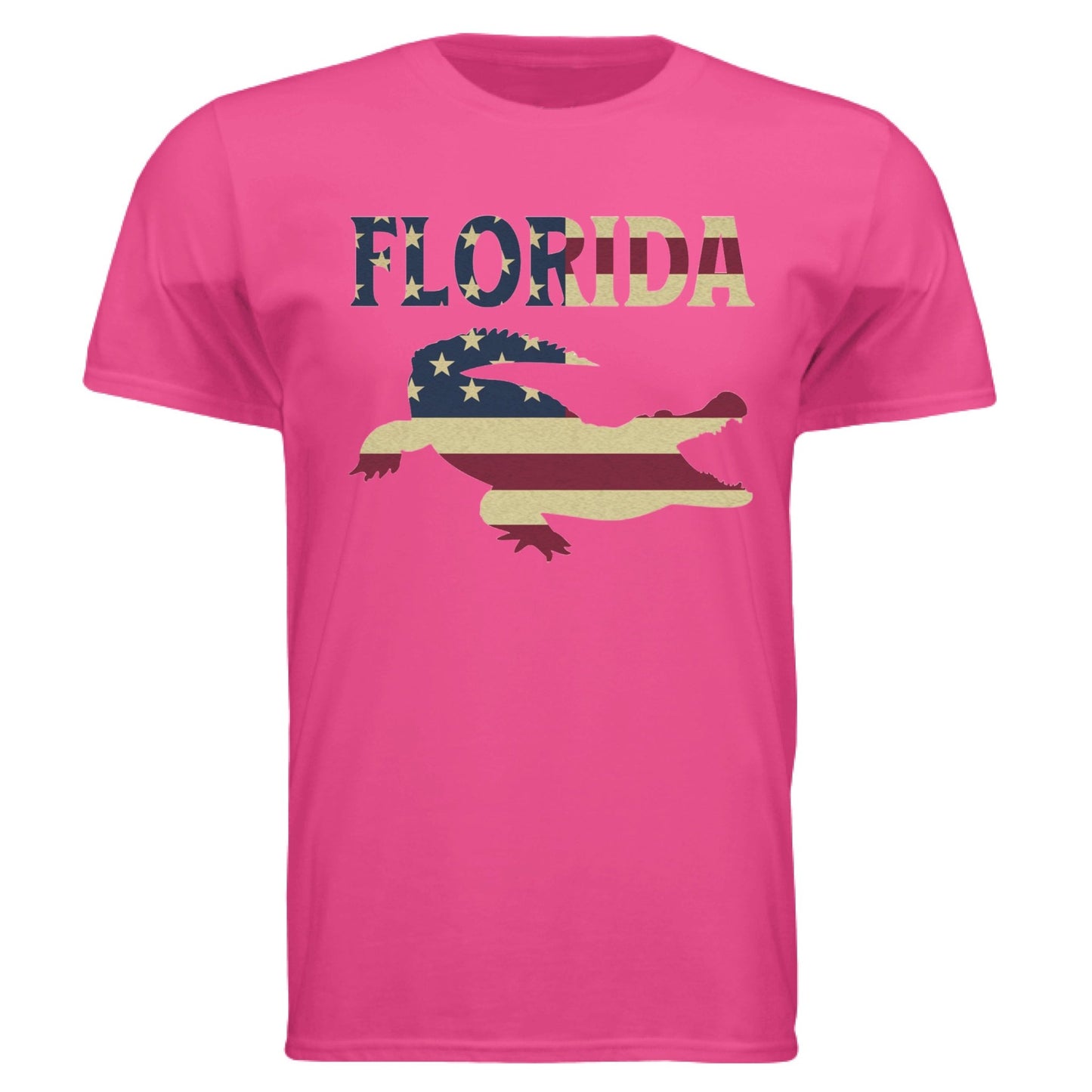 Florida Gator Flag Tee – Southern Pride & American Spirit | RM Outpost Apparel – Heliconia T-Shirt for American Flag (5 view)