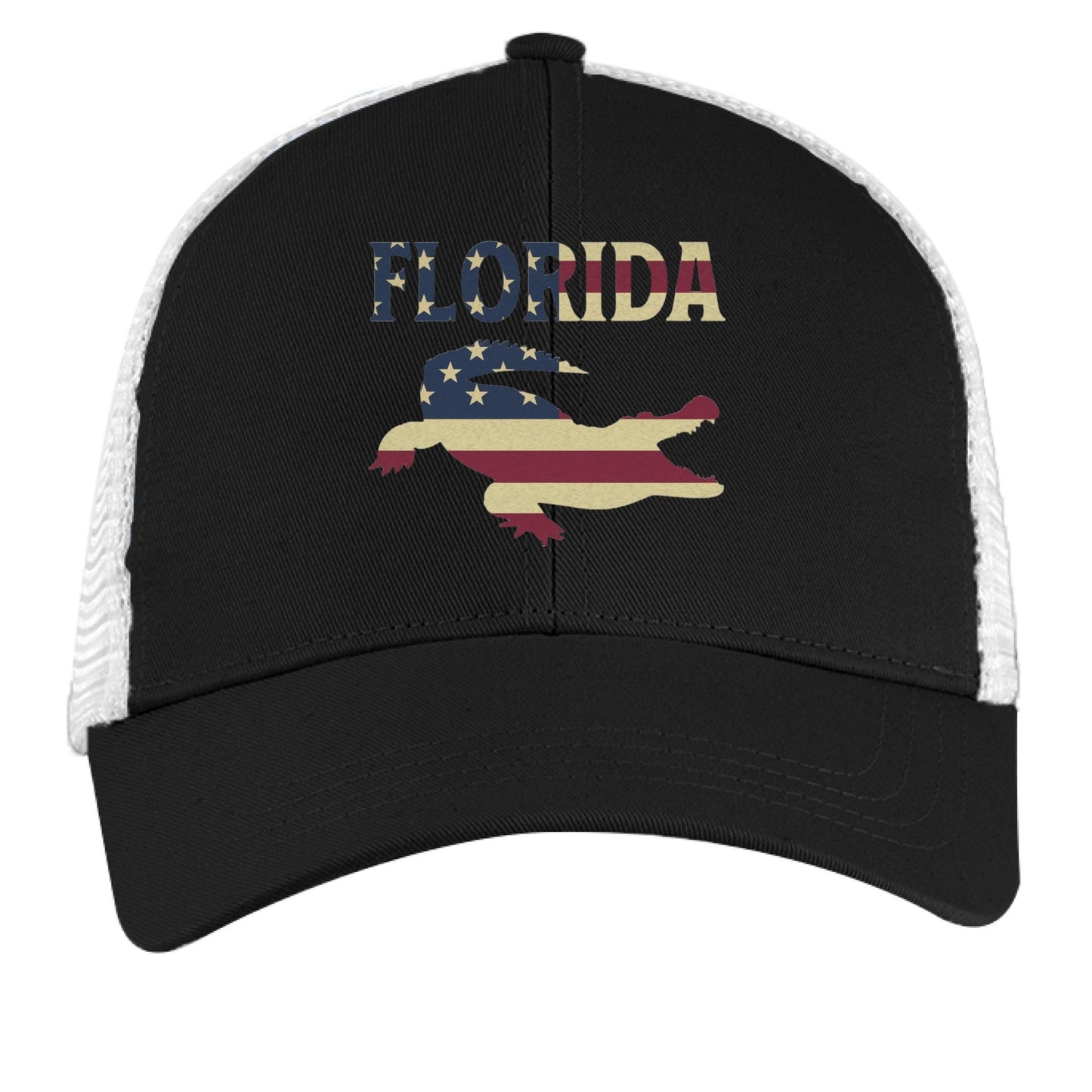 Florida Hat – Coastal Vibes for the Sunshine State | Patriotic Apparel – BLACK/ WHITE Hats for Apparel (11 view)