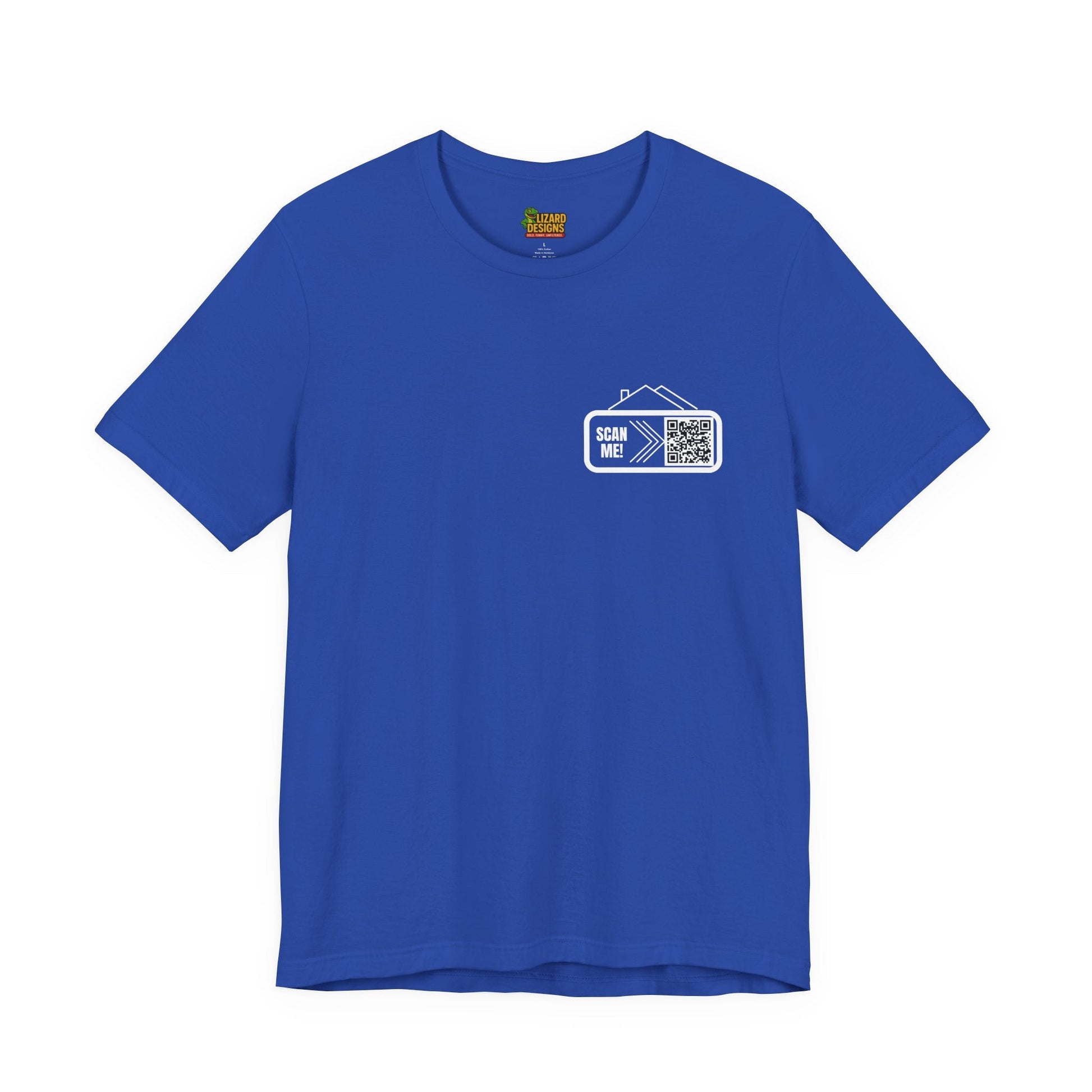 Follow Me to Your New Home – Custom QR Code Real Estate Shirt – True Royal T-Shirt for affordable clothing (19 view)