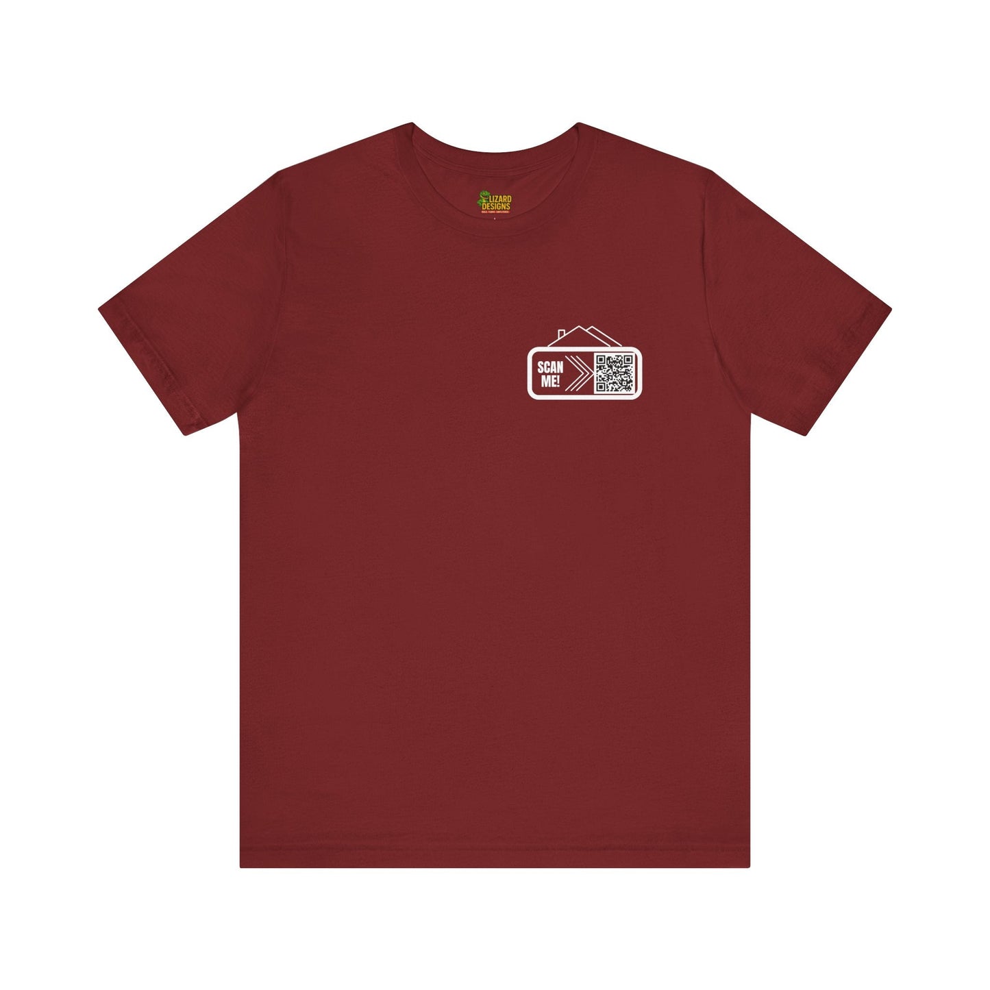 Follow Me to Your New Home – Custom QR Code Real Estate Shirt – Cardinal T-Shirt for affordable clothing (45 view)