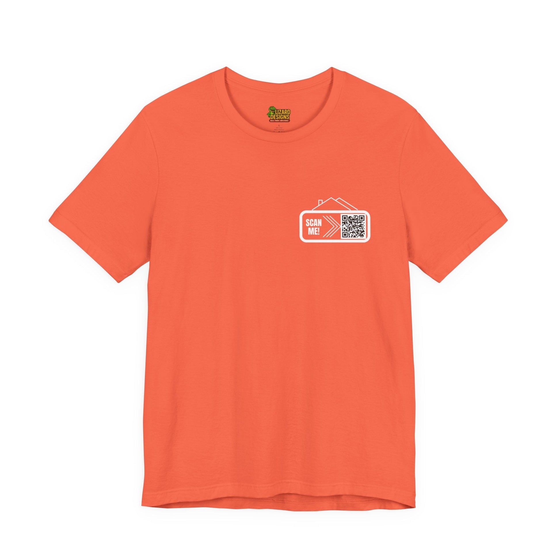 Follow Me to Your New Home – Custom QR Code Real Estate Shirt – Coral T-Shirt for affordable clothing (3 view)