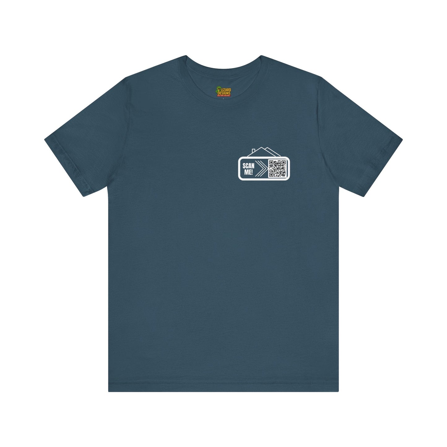 Follow Me to Your New Home – Custom QR Code Real Estate Shirt – Deep Teal T-Shirt for affordable clothing (25 view)