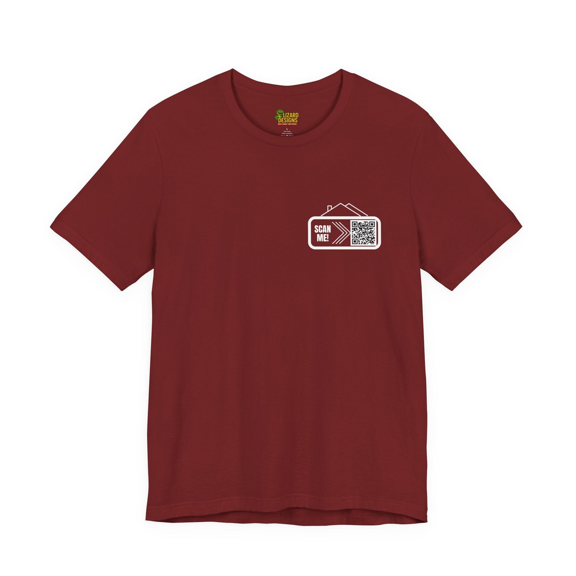 Follow Me to Your New Home – Custom QR Code Real Estate Shirt – Cardinal T-Shirt for affordable clothing (47 view)