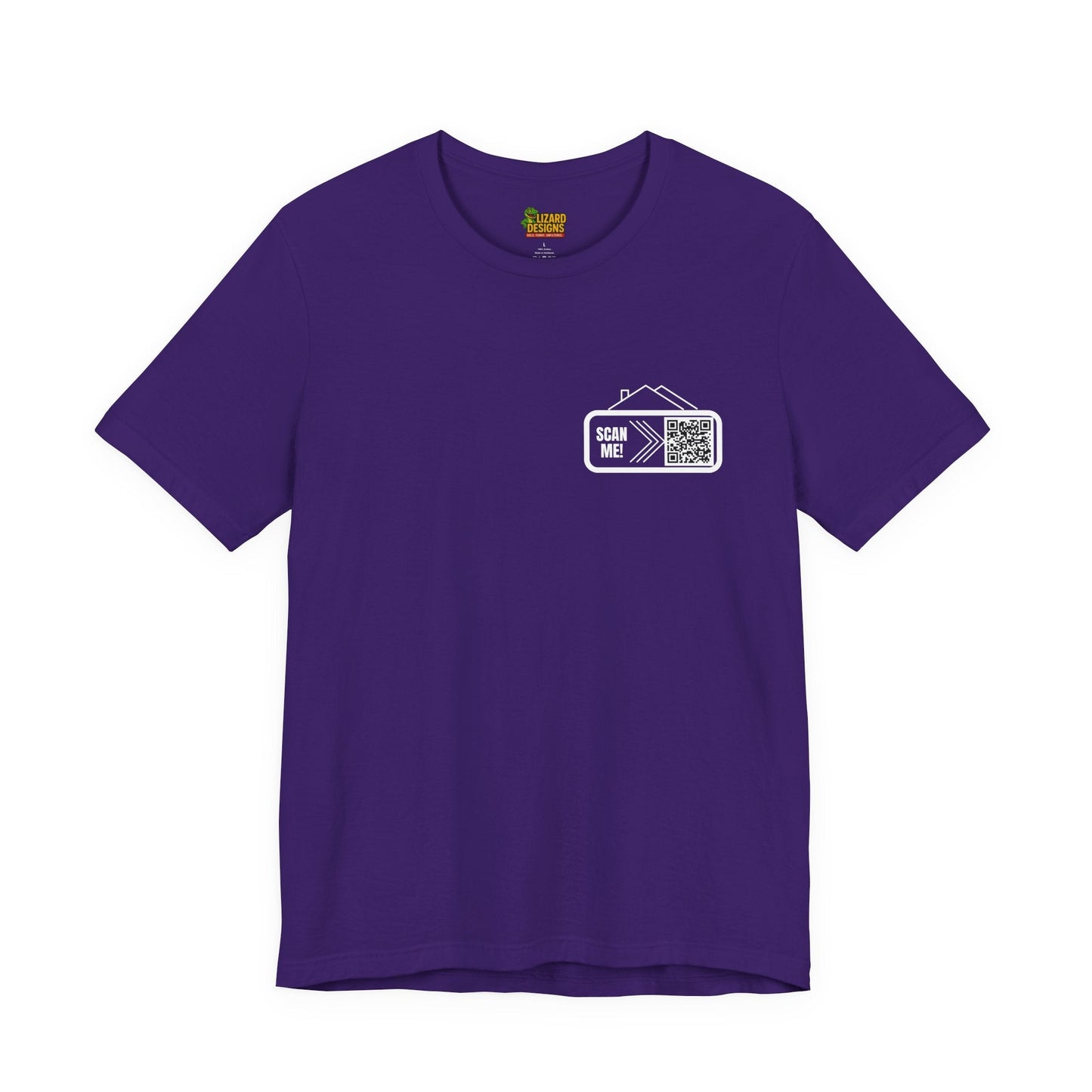 Follow Me to Your New Home – Custom QR Code Real Estate Shirt – Team Purple T-Shirt for affordable clothing (35 view)