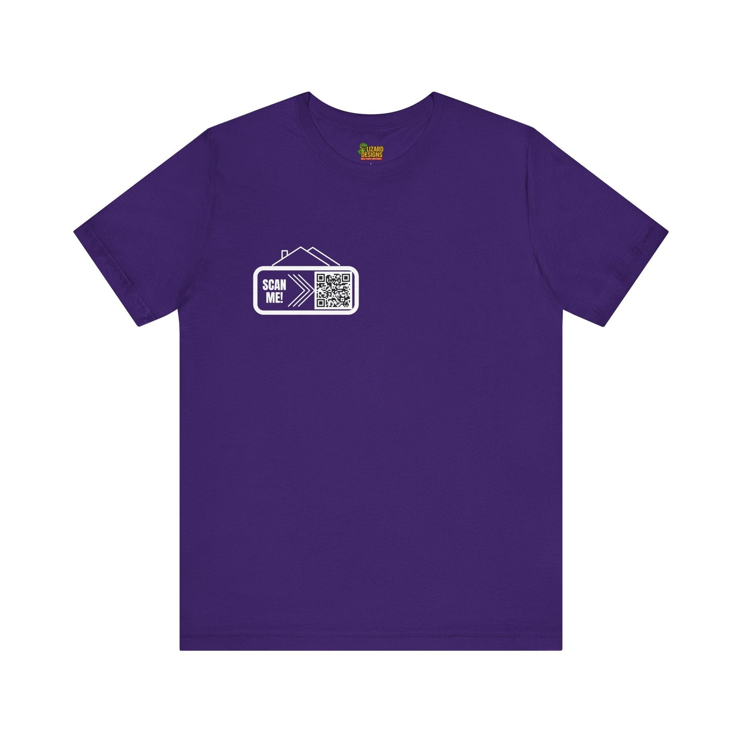 Follow Me to Your New Home – Custom QR Code Real Estate Shirt – Team Purple T-Shirt by Printify