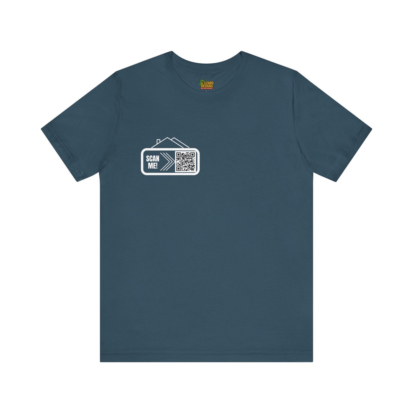 Follow Me to Your New Home – Custom QR Code Real Estate Shirt – Deep Teal T-Shirt for affordable clothing (25 view)