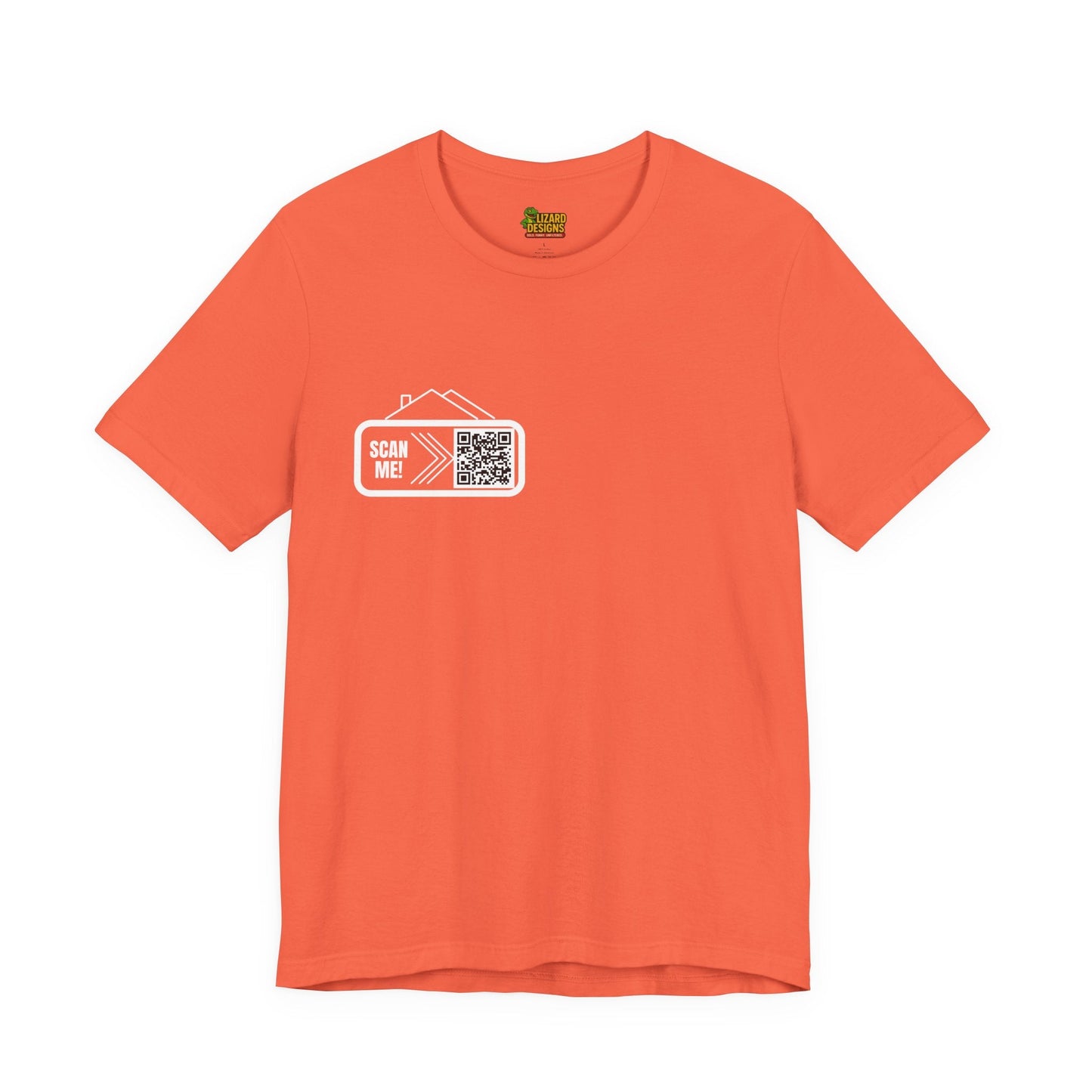 Follow Me to Your New Home – Custom QR Code Real Estate Shirt – Coral T-Shirt by Printify